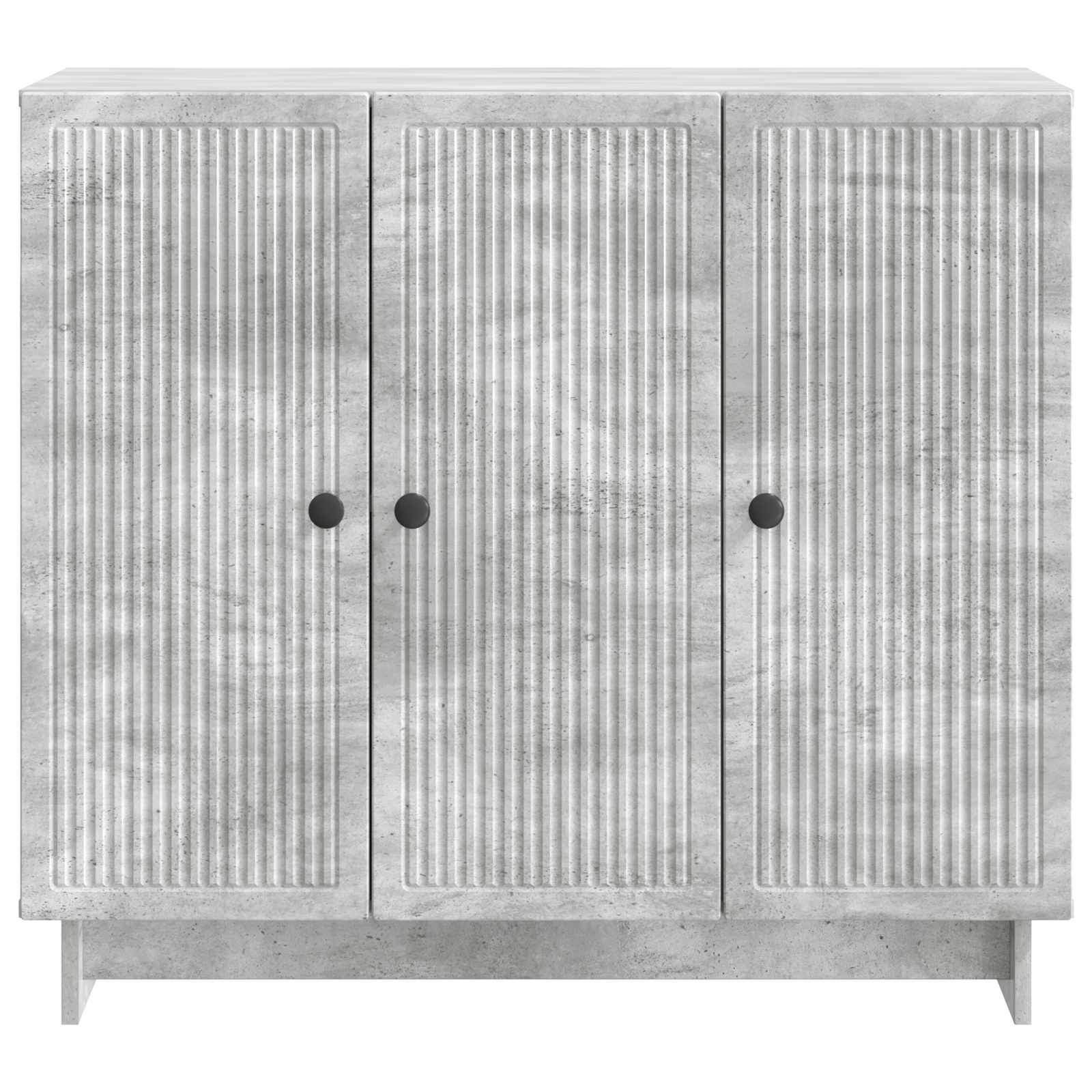 Buffet Gris béton 89 x 34,5 x 80 cm Bois d'ingénierie - XIOS