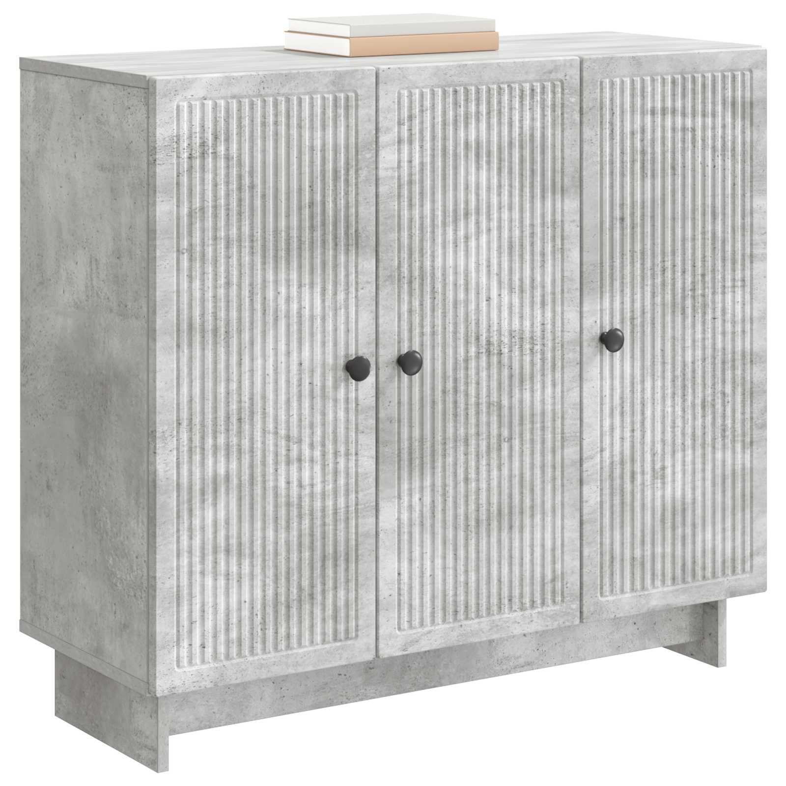 Buffet Gris béton 89 x 34,5 x 80 cm Bois d'ingénierie - XIOS