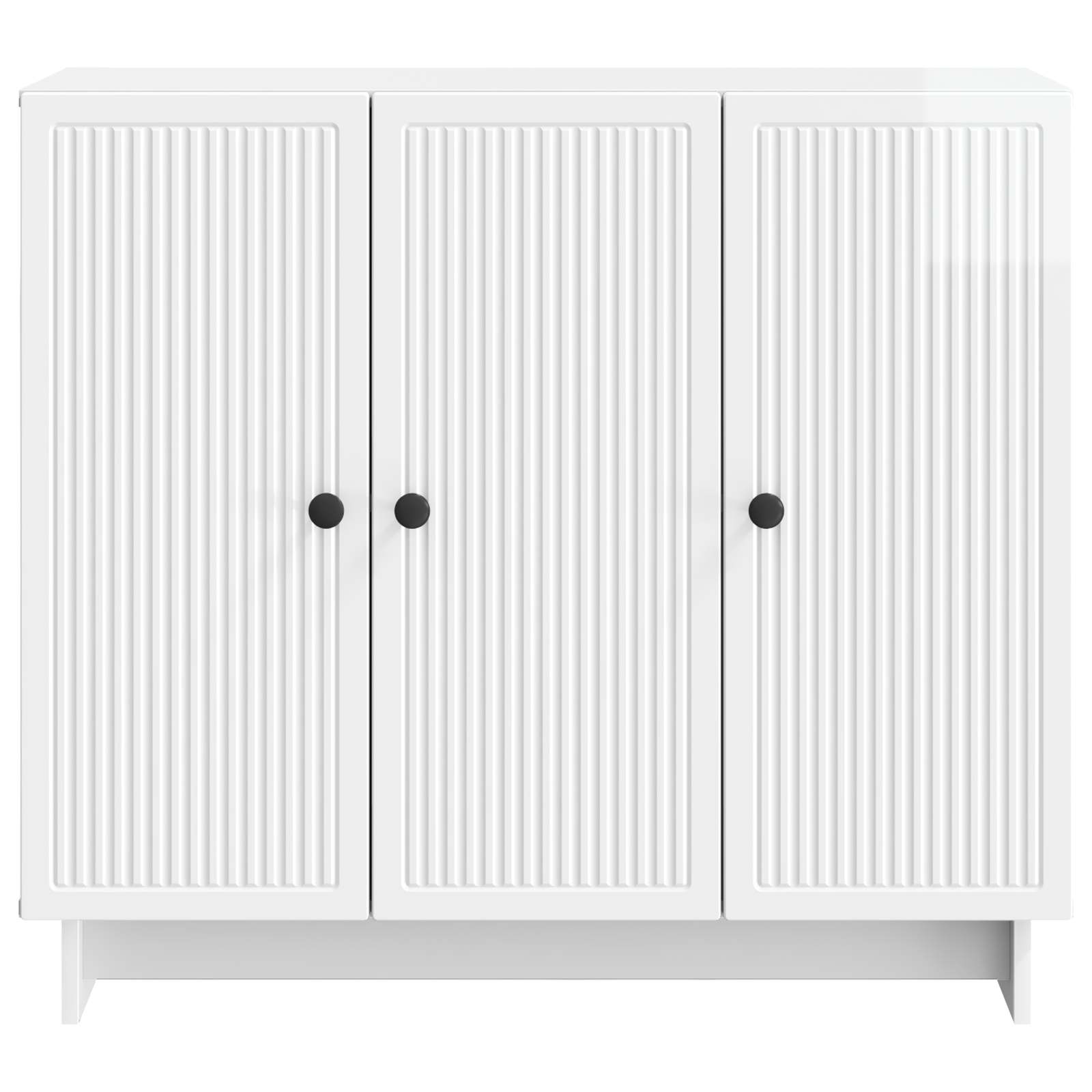Buffet Blanc brillant 89 x 34,5 x 80 cm Bois d'ingénierie - XIOS
