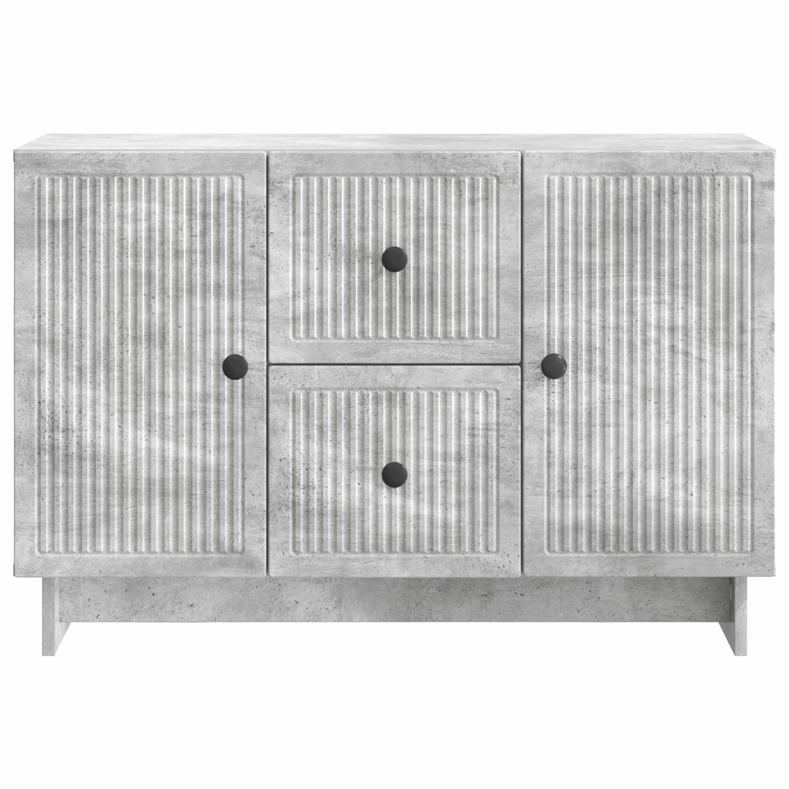 Buffet Gris béton 89 x 34,5 x 60 cm Bois d'ingénierie - XIOS