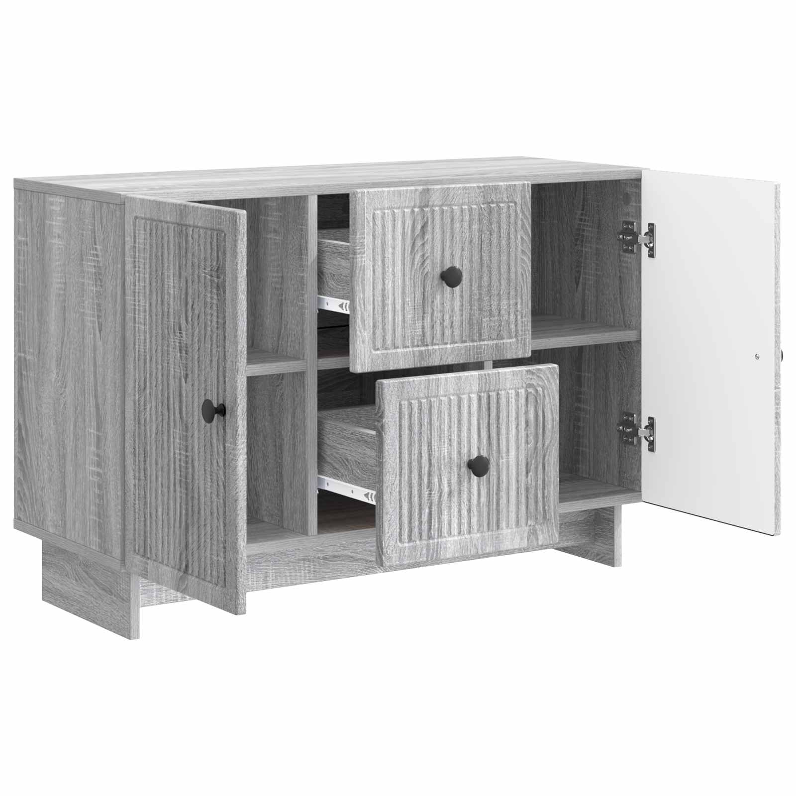 Buffet Sonoma gris 89 x 34,5 x 60 cm Bois d'ingénierie - XIOS
