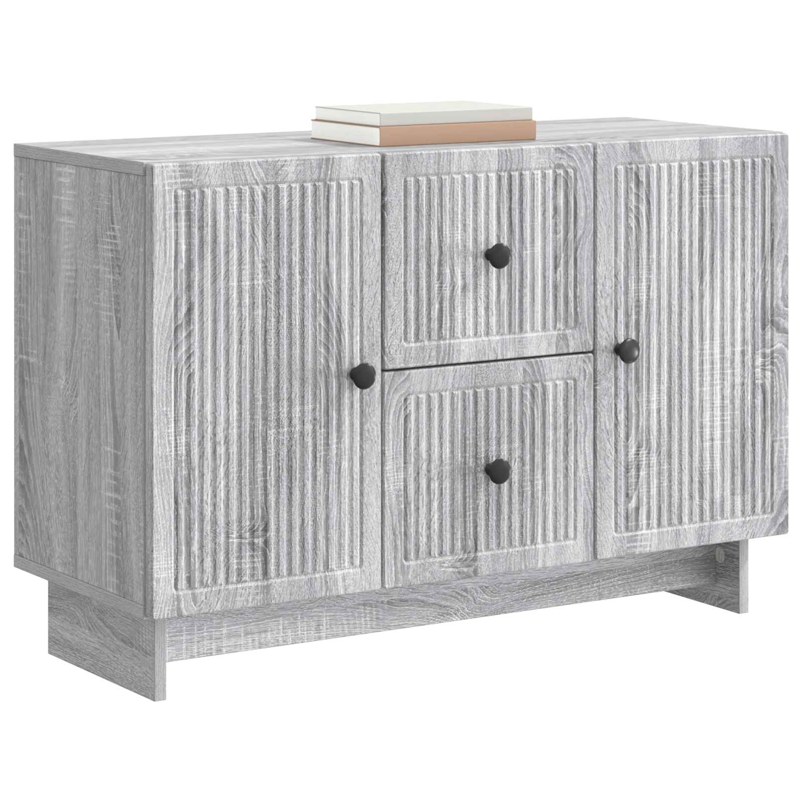 Buffet Sonoma gris 89 x 34,5 x 60 cm Bois d'ingénierie - XIOS