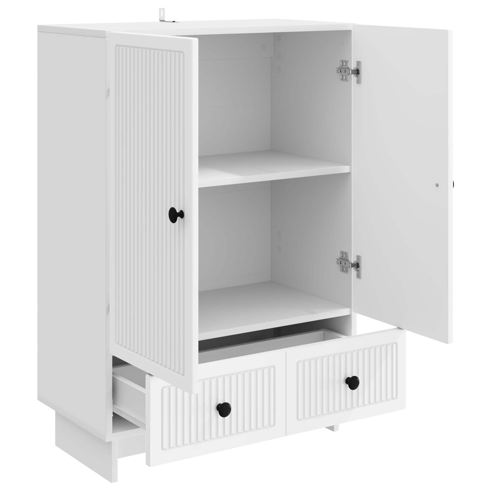 Buffet Blanc 66 x 34,5 x 95 cm Bois d’ingénierie - XIOS