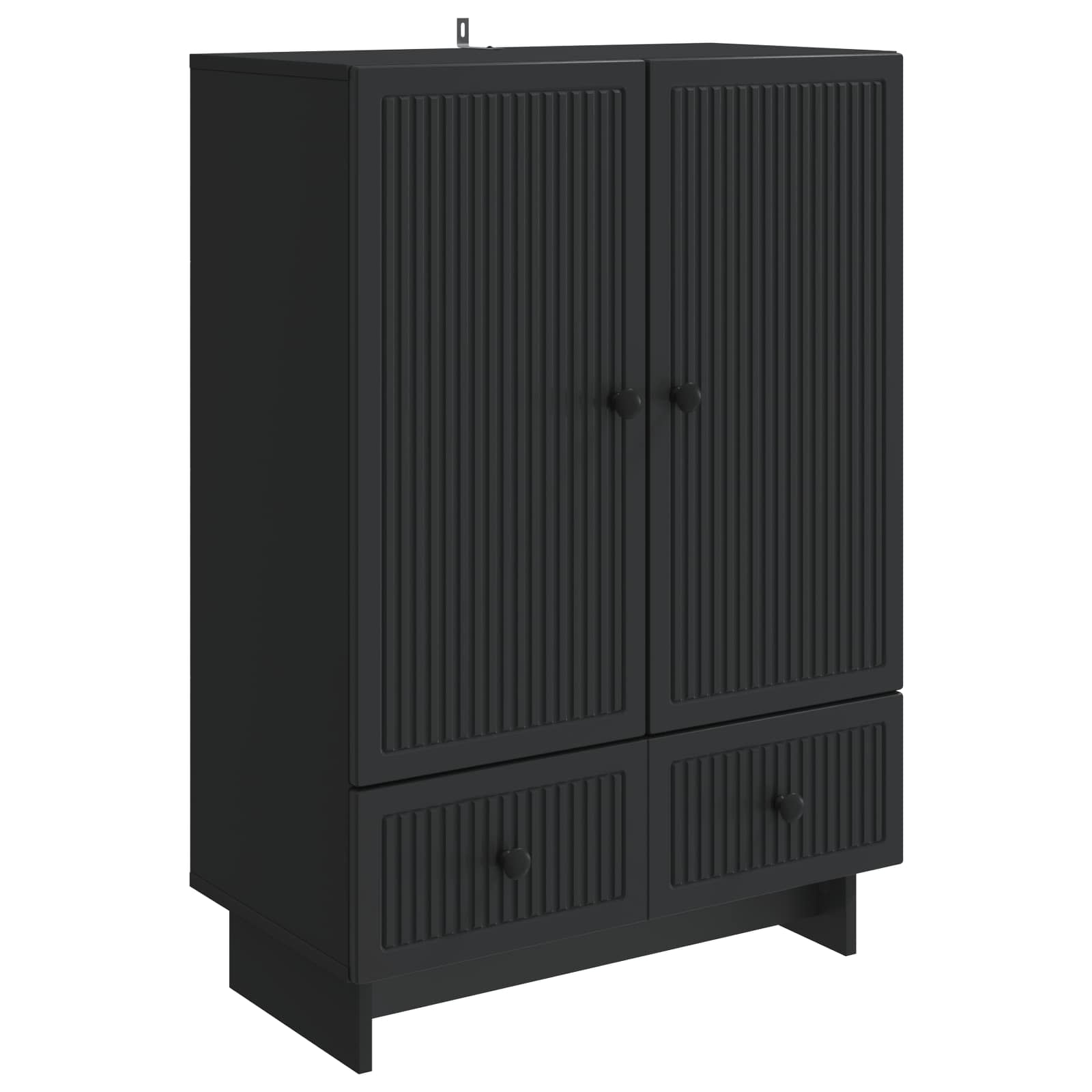 Buffet Noir 66 x 34,5 x 95 cm Bois d’ingénierie - XIOS