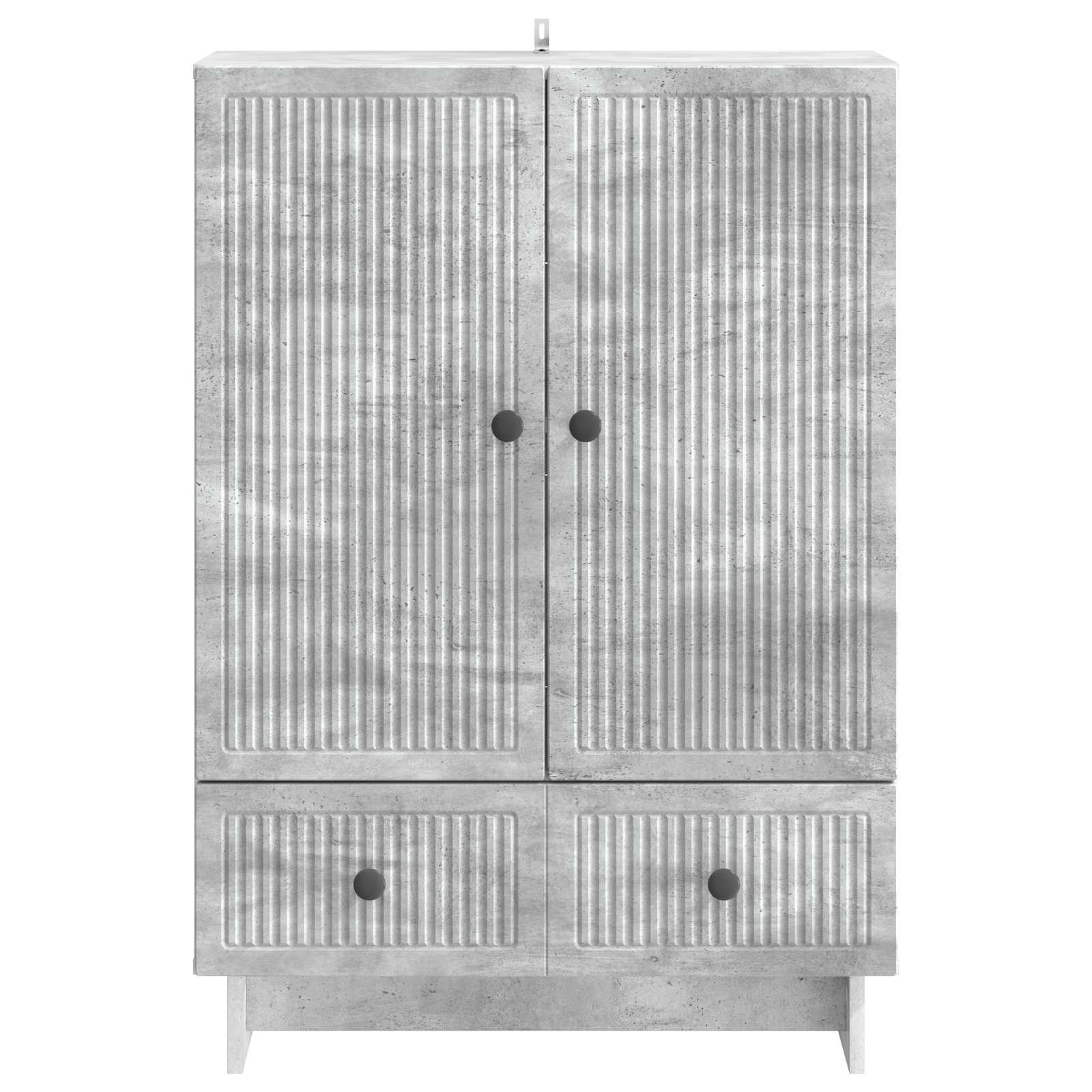 Buffet Gris Béton 66 x 34,5 x 95 cm Bois d’ingénierie - XIOS