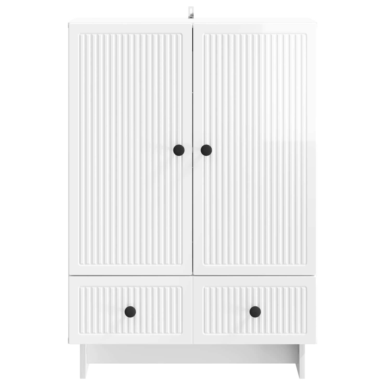 Buffet Blanc Brillant 66 x 34,5 x 95 cm Bois d’ingénierie - XIOS