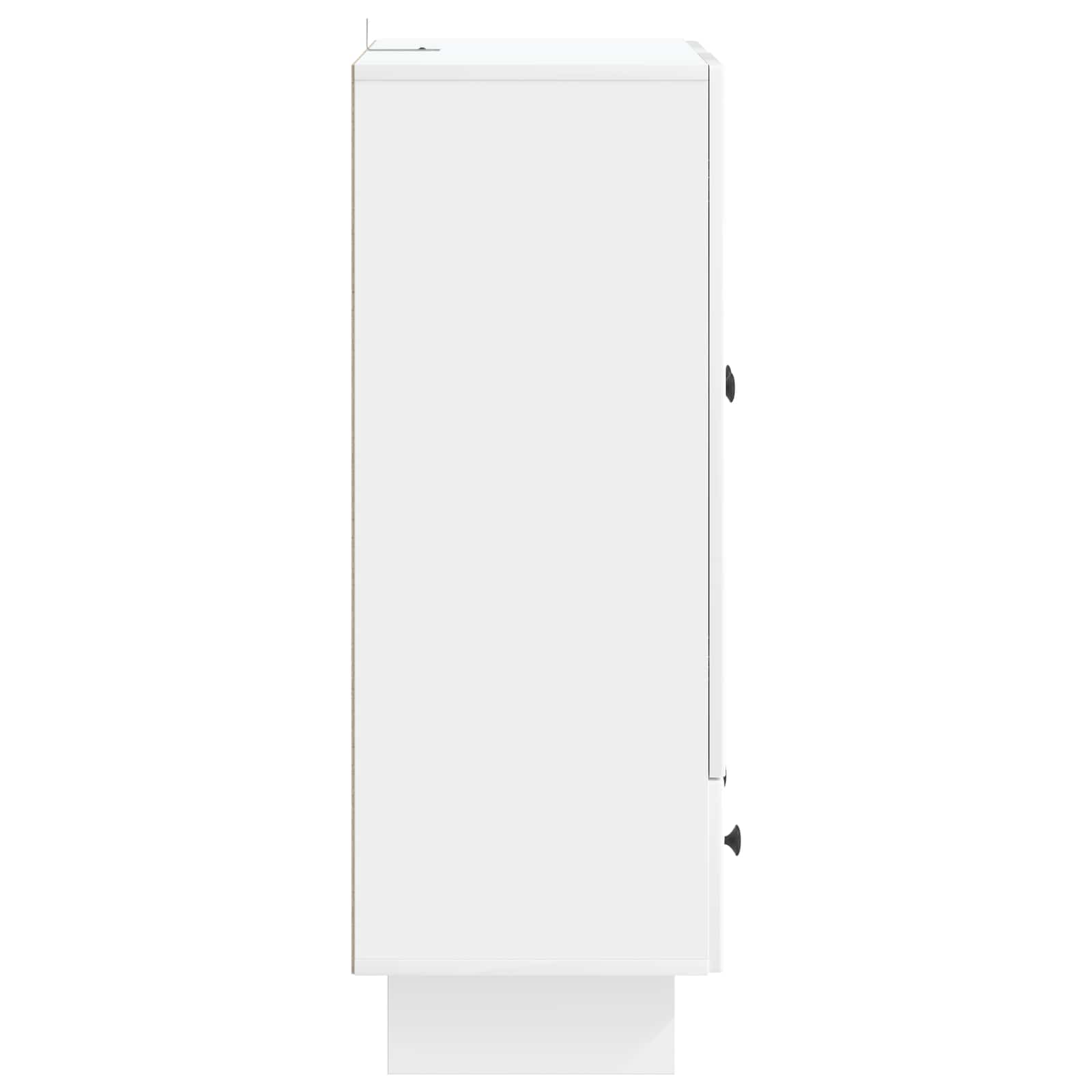 Buffet Blanc Brillant 66 x 34,5 x 95 cm Bois d’ingénierie - XIOS