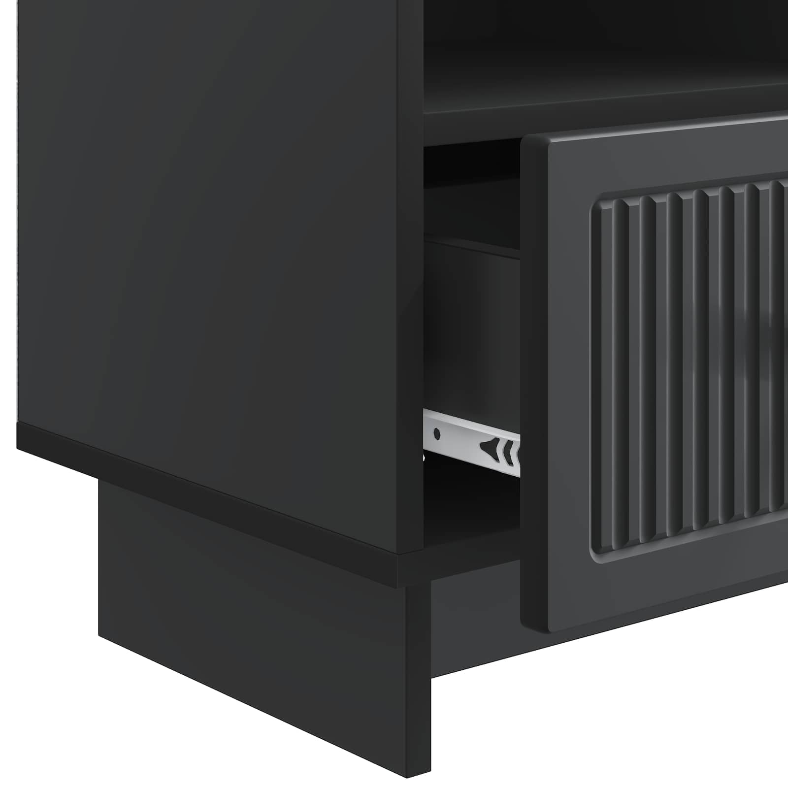 Meuble TV avec tiroir Noir 102 x 34,5 x 50 cm Bois d'ingénierie - XIOS