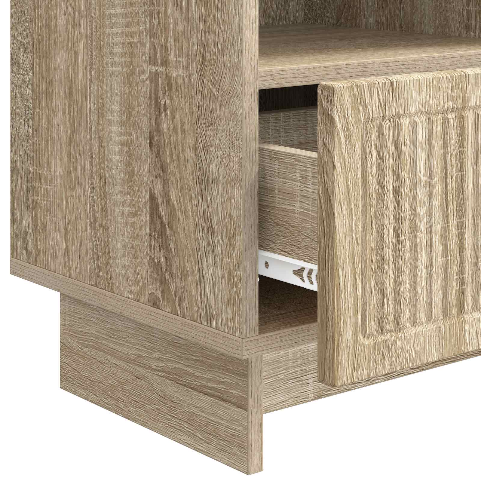 Meuble TV Chêne Sonoma 102 x 34,5 x 50 cm Bois d'ingénierie - XIOS