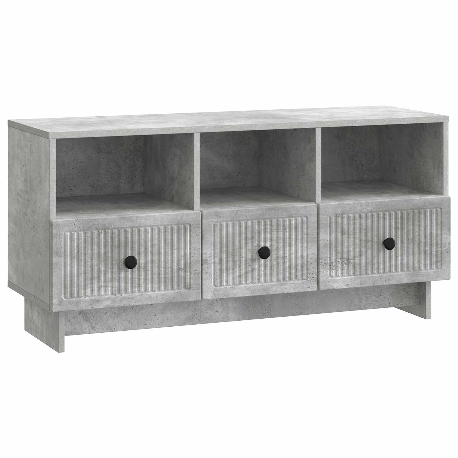 Meuble TV Gris béton 102 x 34,5 x 50 cm Bois d'ingénierie - XIOS