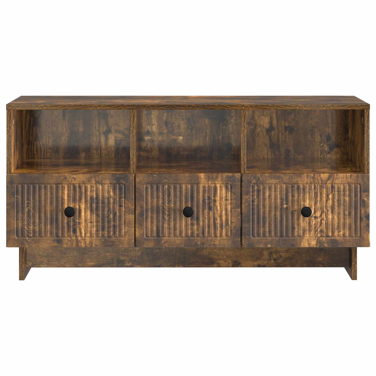 Meuble TV Chêne fumé 102 x 34,5 x 50 cm Bois d'ingénierie - XIOS