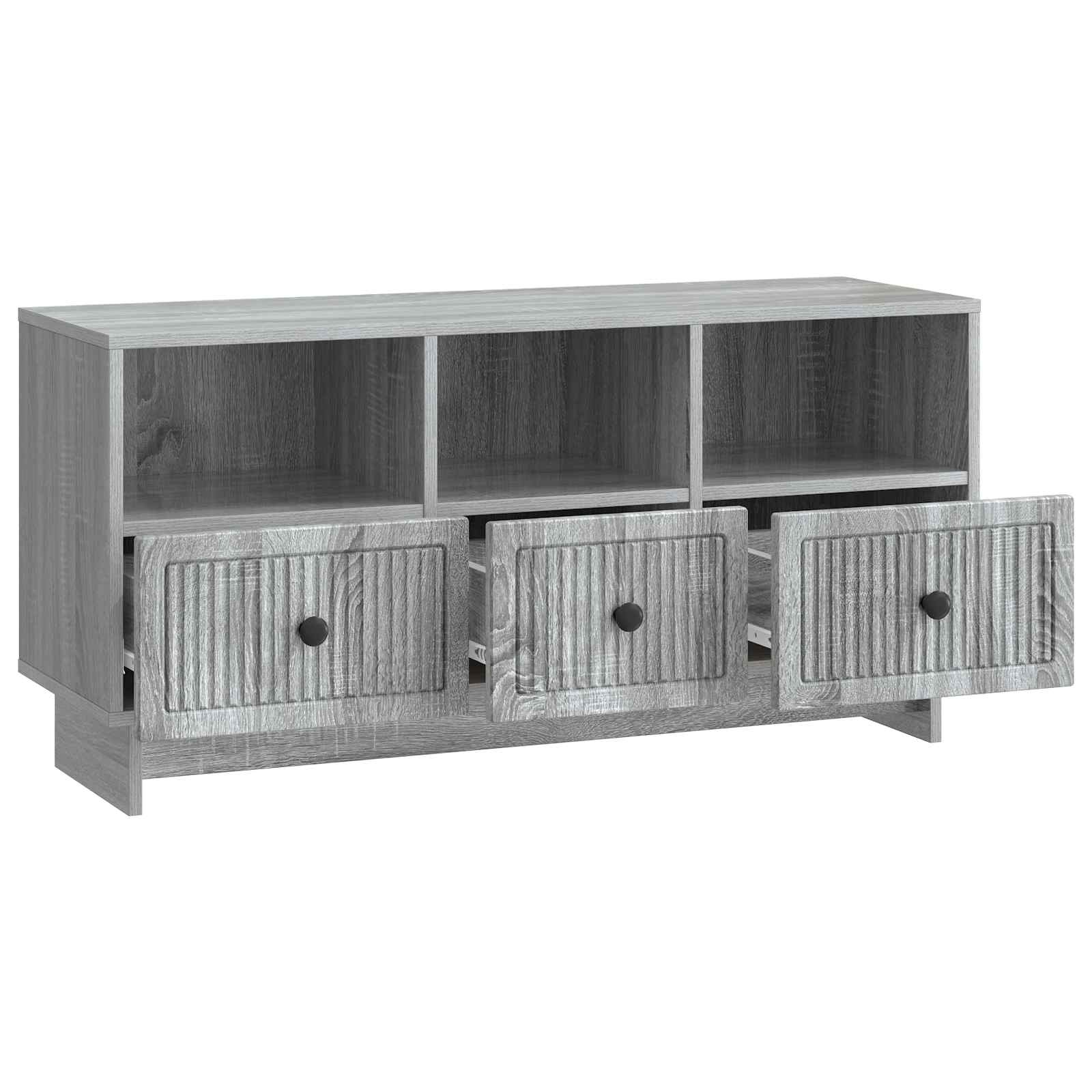 Meuble TV Sonoma gris 102 x 34,5 x 50 cm Bois d'ingénierie - XIOS
