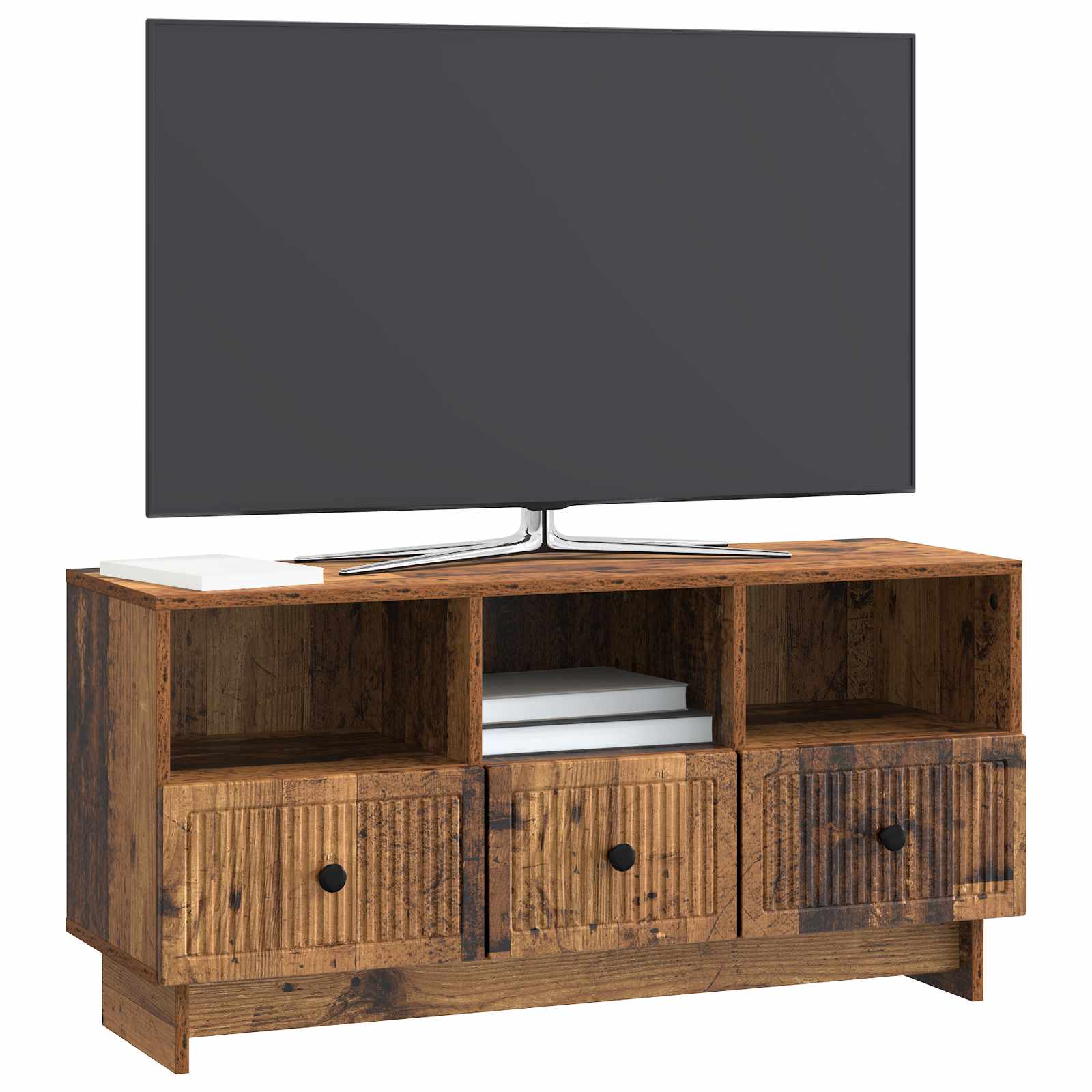 Meuble TV Bois ancien 102 x 34,5 x 50 cm Bois d'ingénierie - XIOS