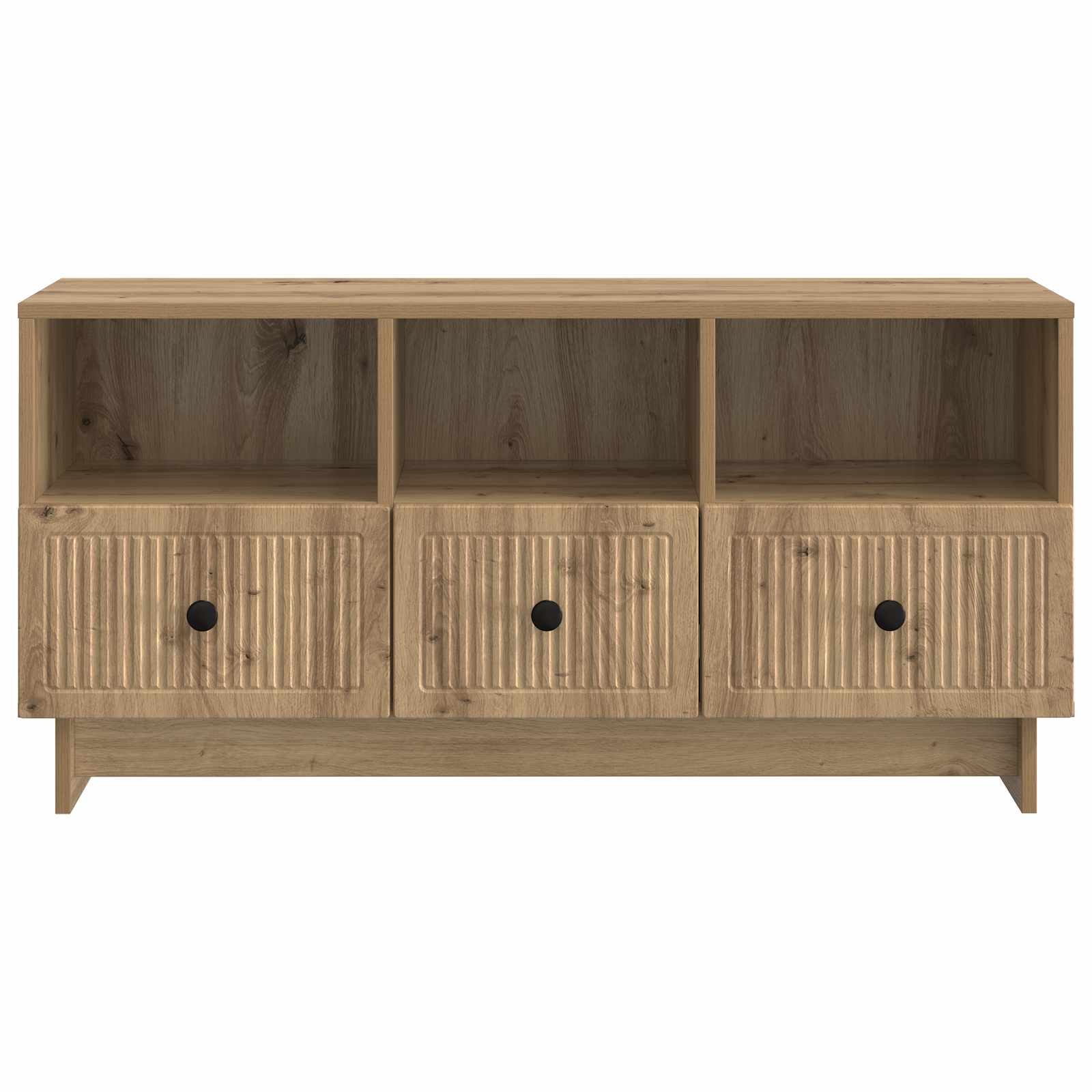 Meuble TV Chêne artisanal 102 x 34,5 x 50 cm Bois d'ingénierie - XIOS
