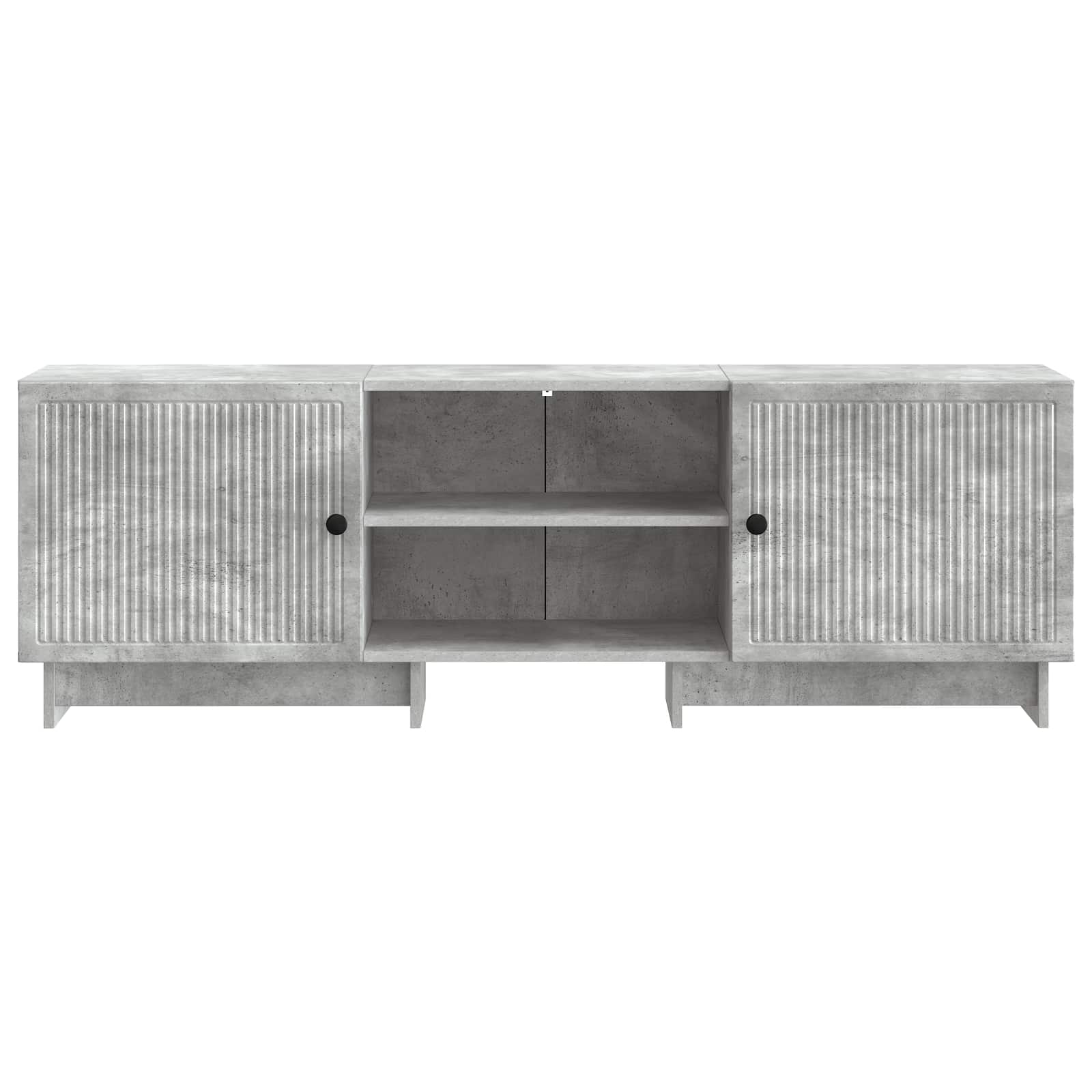 Meuble TV Gris Béton 150 x 31 x 50 cm Bois d’ingénierie - XIOS
