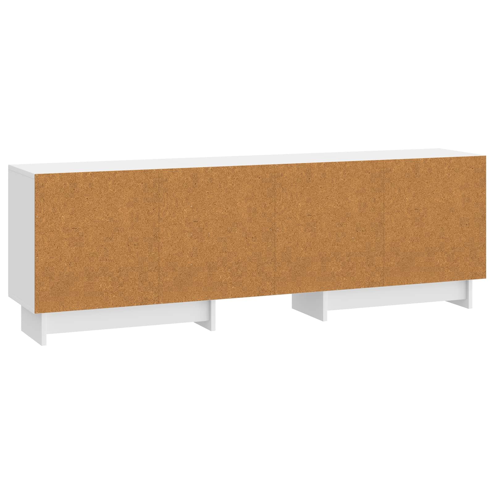 Meuble TV Blanc Brillant 150 x 31 x 50 cm Bois d’ingénierie - XIOS