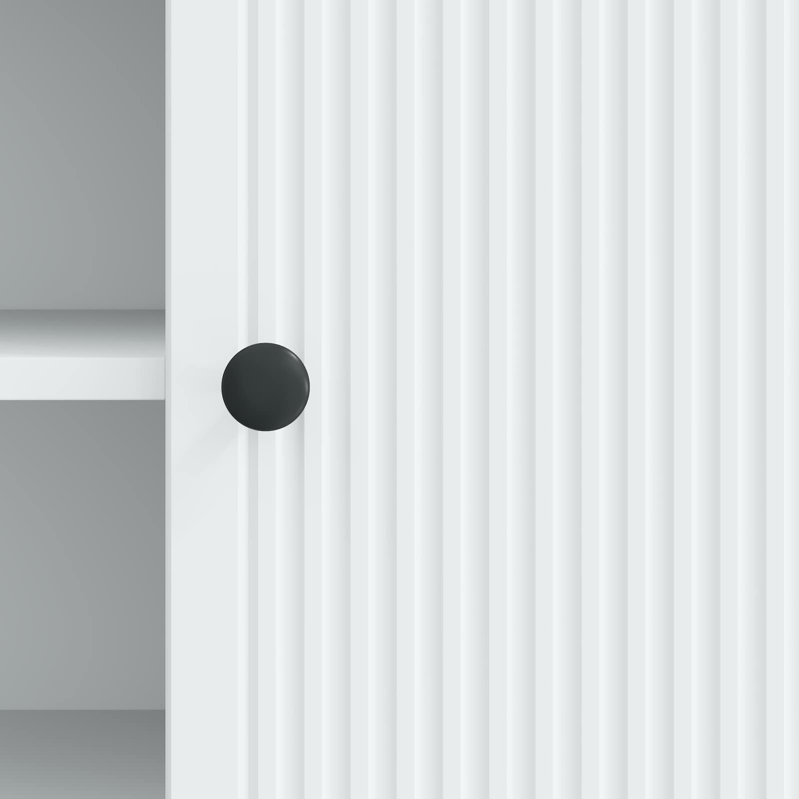 Meuble TV 102 x 34,5 x 50 cm Blanc Bois d'ingénierie - XIOS