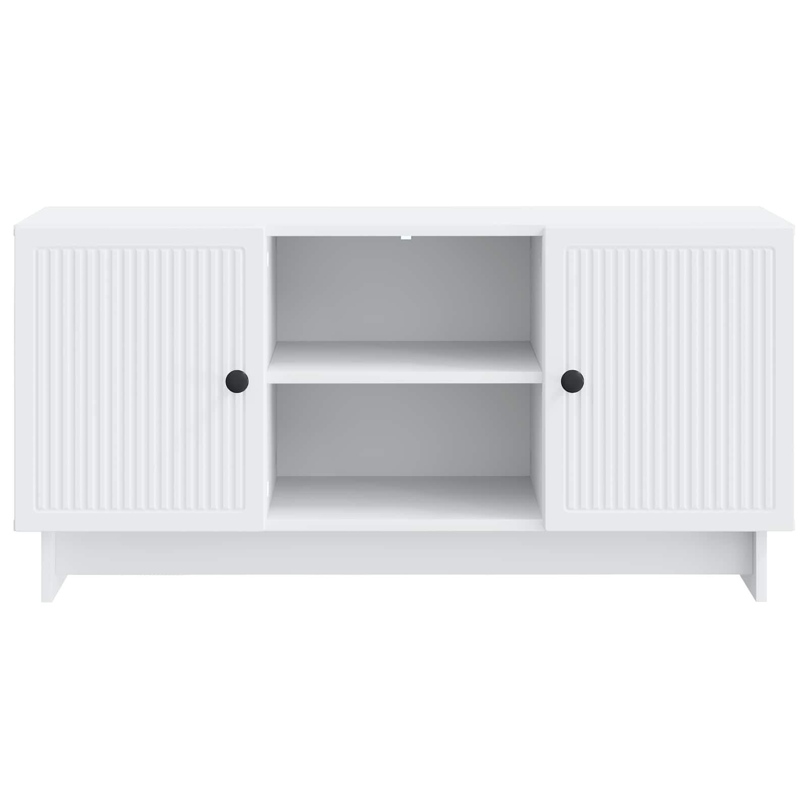 Meuble TV 102 x 34,5 x 50 cm Blanc Bois d'ingénierie - XIOS