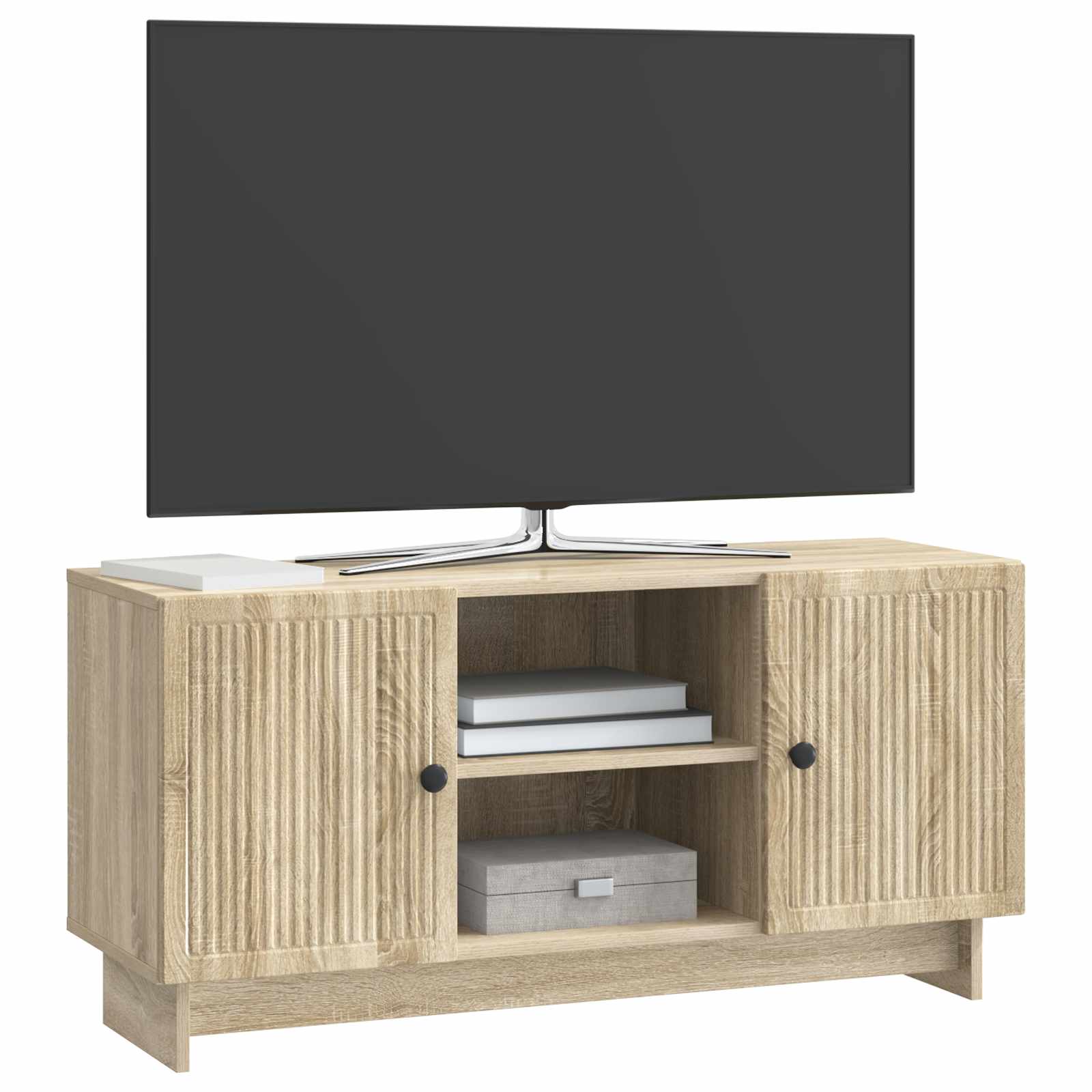 Meuble TV Chêne Sonoma 102 x 34,5 x 50 cm Bois d'ingénierie - XIOS