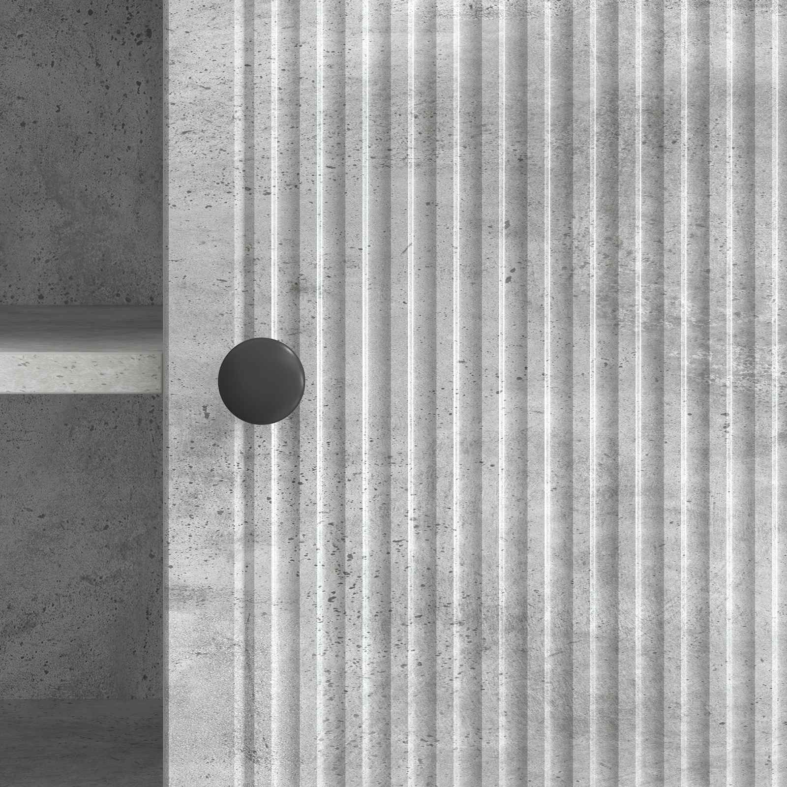 Meuble TV Gris béton 102 x 34,5 x 50 cm Bois d'ingénierie - XIOS