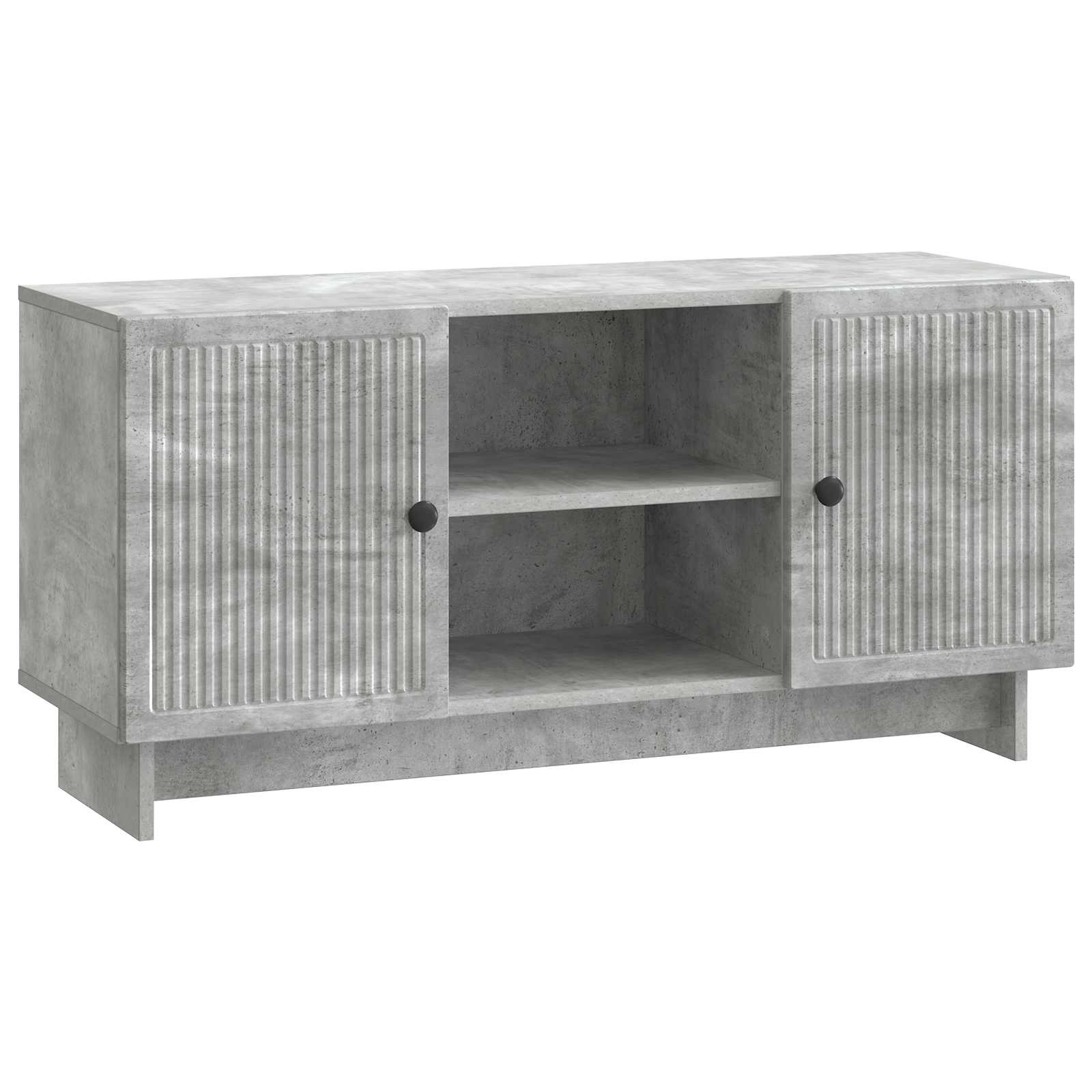 Meuble TV Gris béton 102 x 34,5 x 50 cm Bois d'ingénierie - XIOS