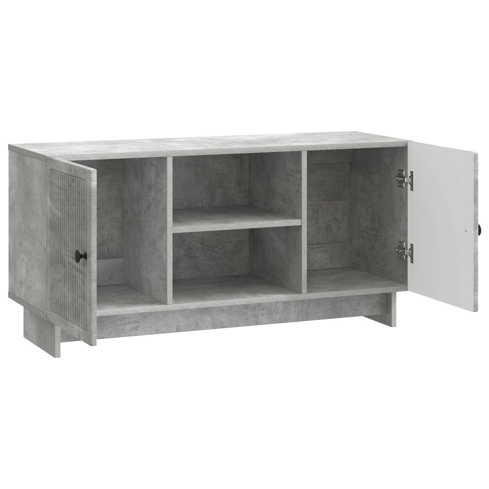 Meuble TV Gris béton 102 x 34,5 x 50 cm Bois d'ingénierie - XIOS