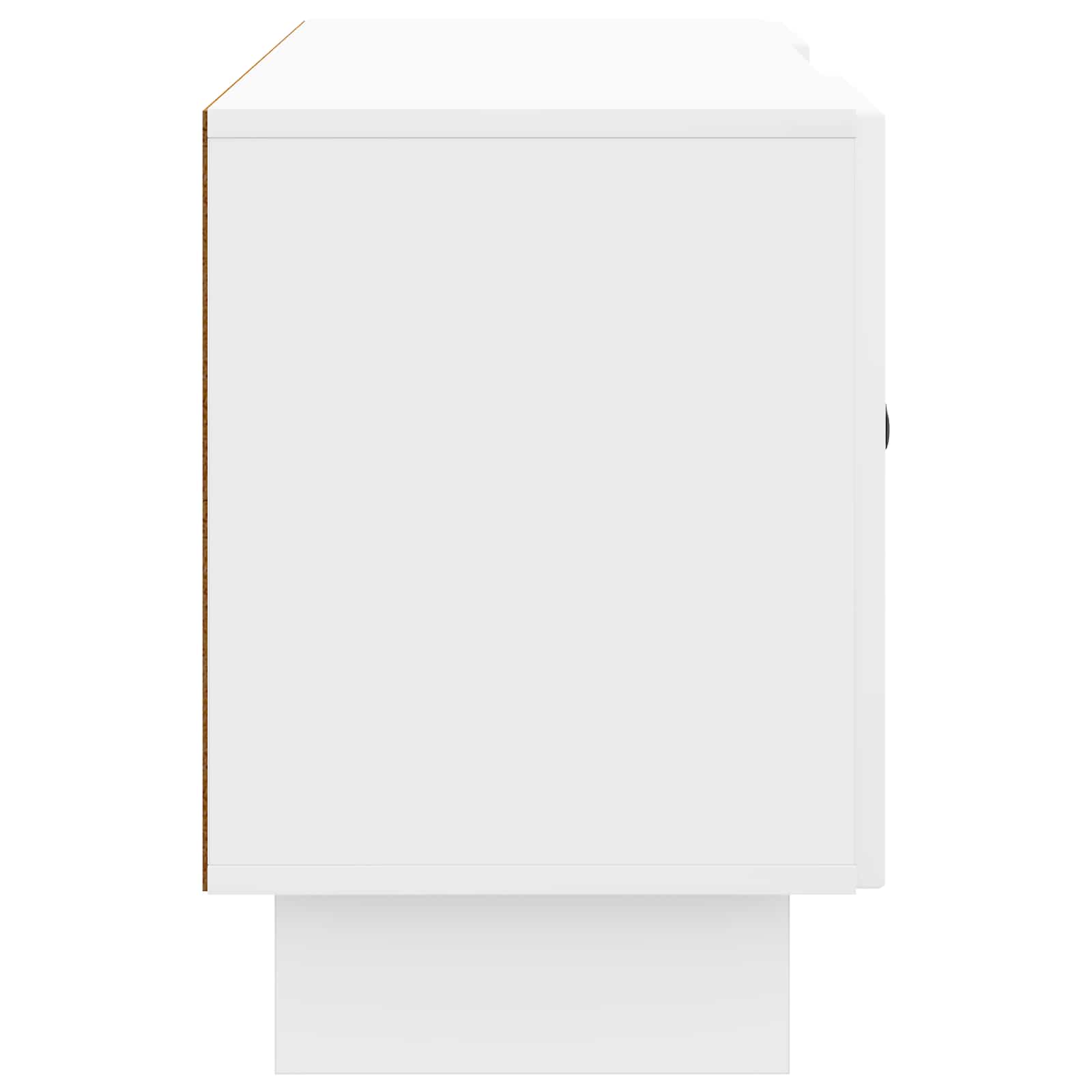Meuble TV Blanc brillant 102 x 34,5 x 50 cm Bois d'ingénierie - XIOS