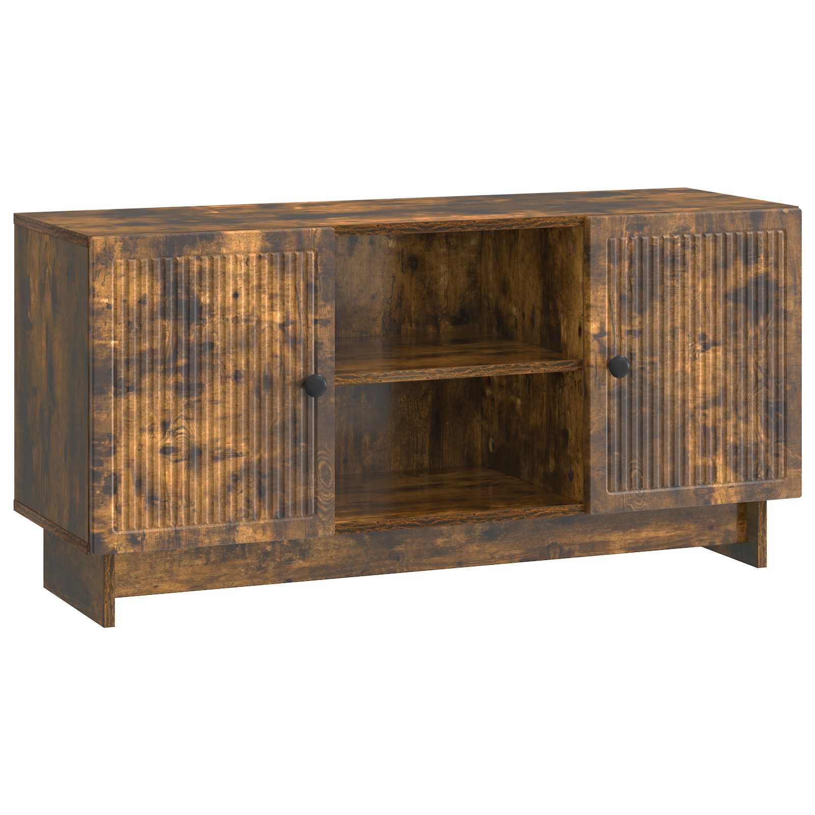 Meuble TV Chêne fumé 102 x 34,5 x 50 cm Bois d'ingénierie - XIOS