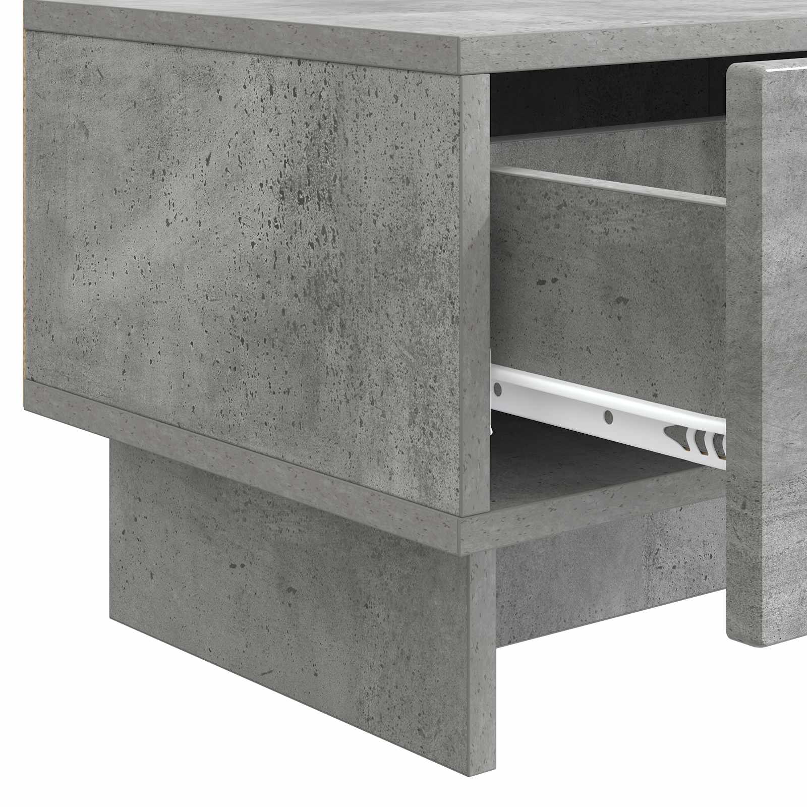 Meuble TV Gris béton 147 x 34,5 x 30 cm Bois d'ingénierie - XIOS