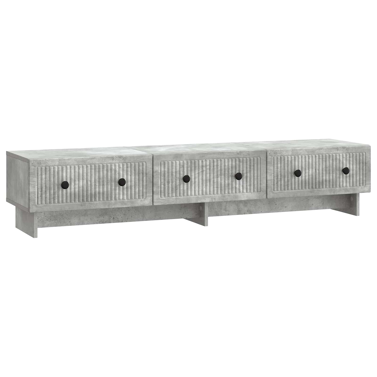 Meuble TV Gris béton 147 x 34,5 x 30 cm Bois d'ingénierie - XIOS
