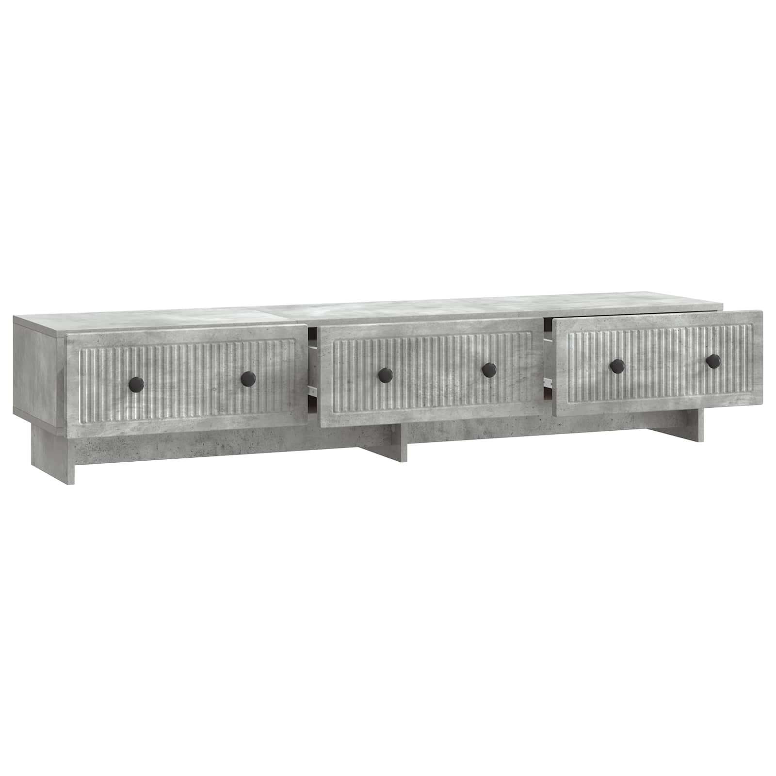 Meuble TV Gris béton 147 x 34,5 x 30 cm Bois d'ingénierie - XIOS
