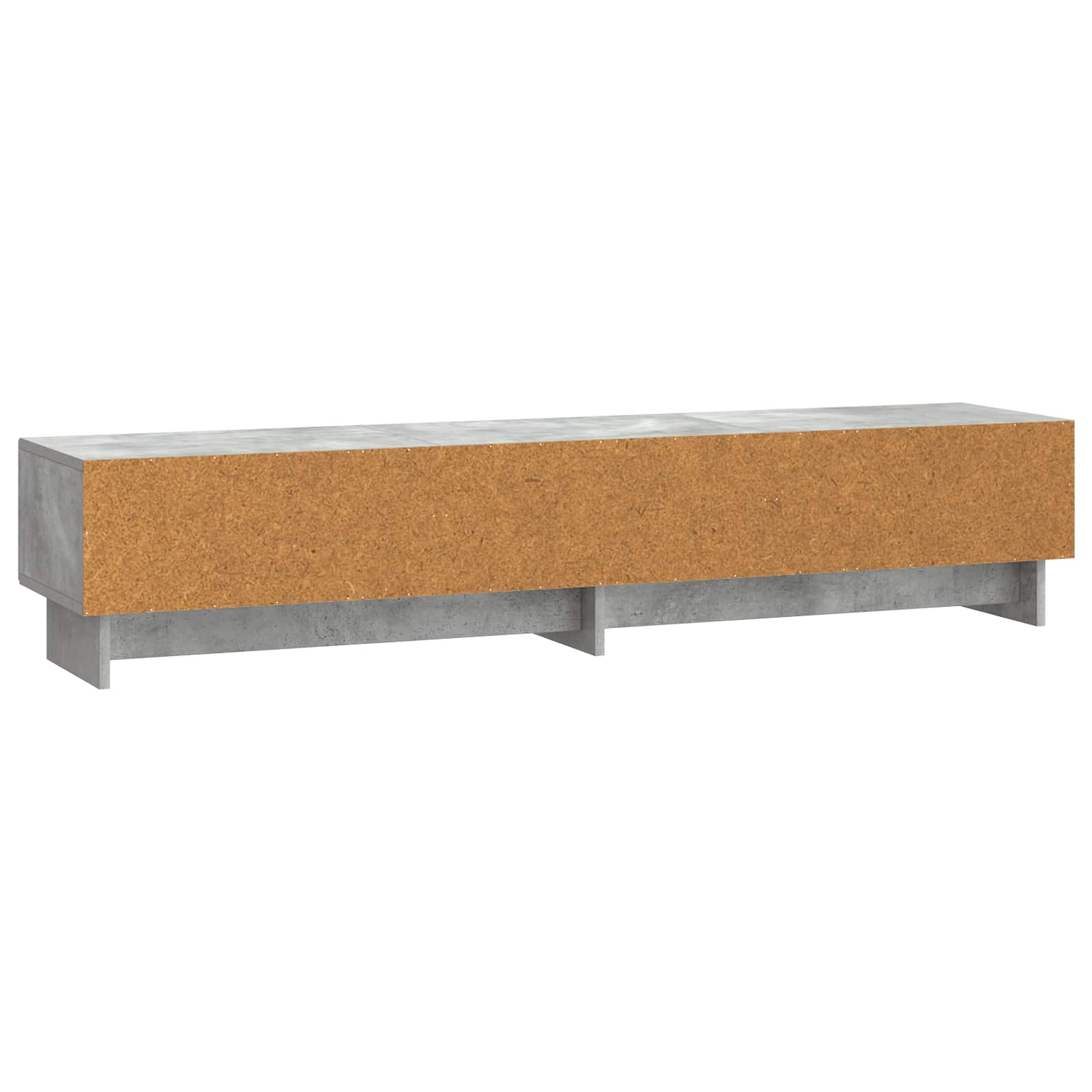 Meuble TV Gris béton 147 x 34,5 x 30 cm Bois d'ingénierie - XIOS