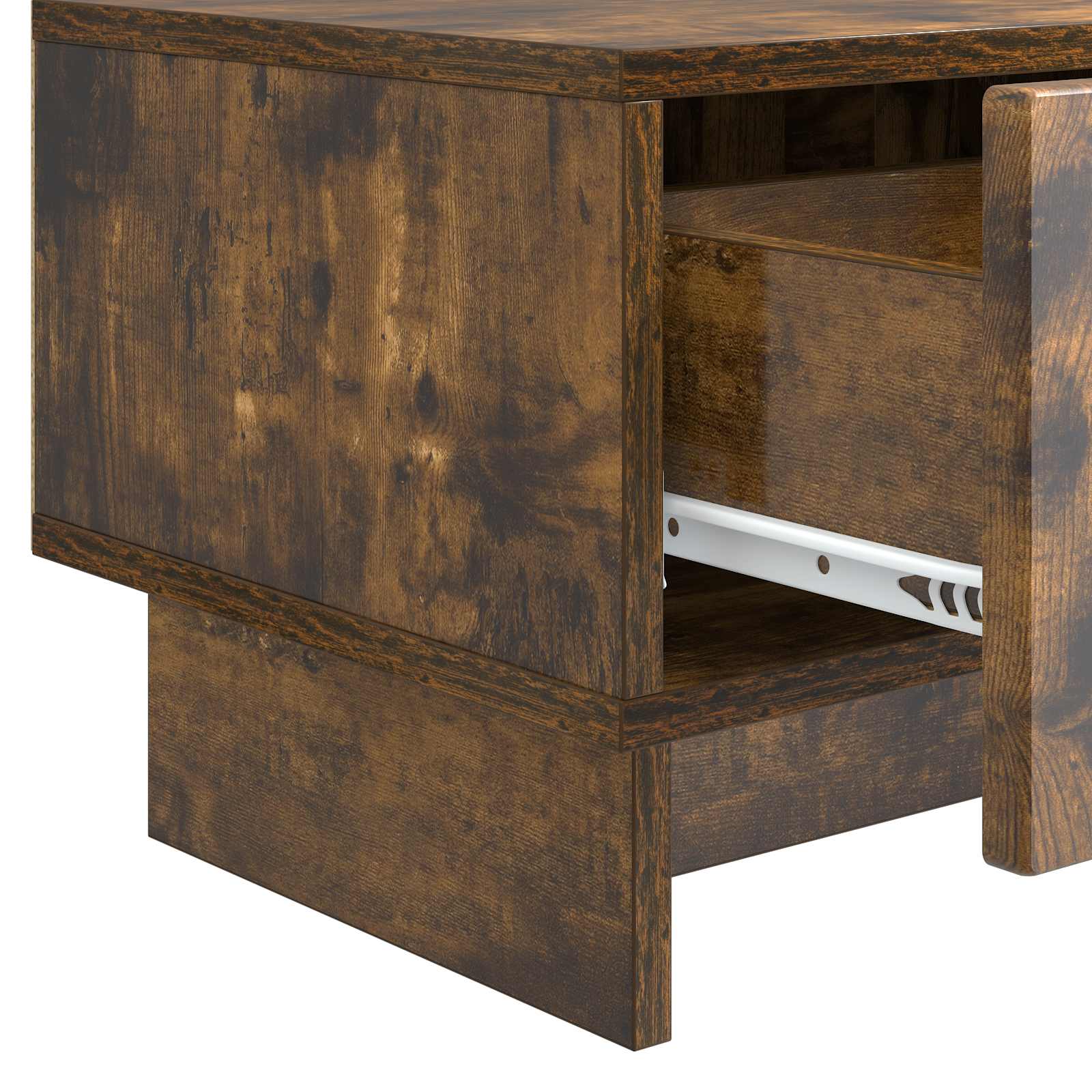 Meuble TV Chêne fumé 147 x 34,5 x 30 cm Bois d'ingénierie - XIOS
