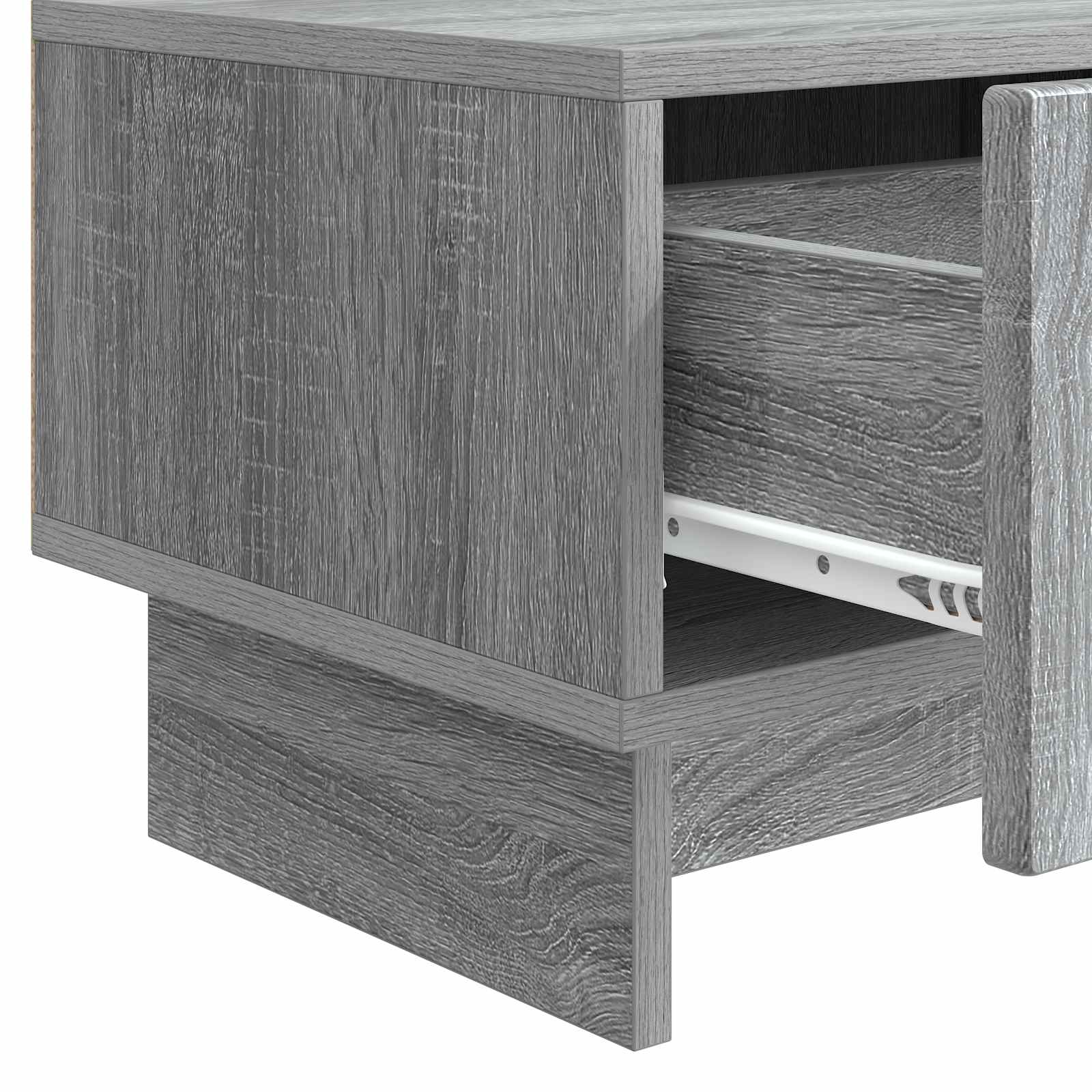 Meuble TV Sonoma gris 147 x 34,5 x 30 cm Bois d'ingénierie - XIOS