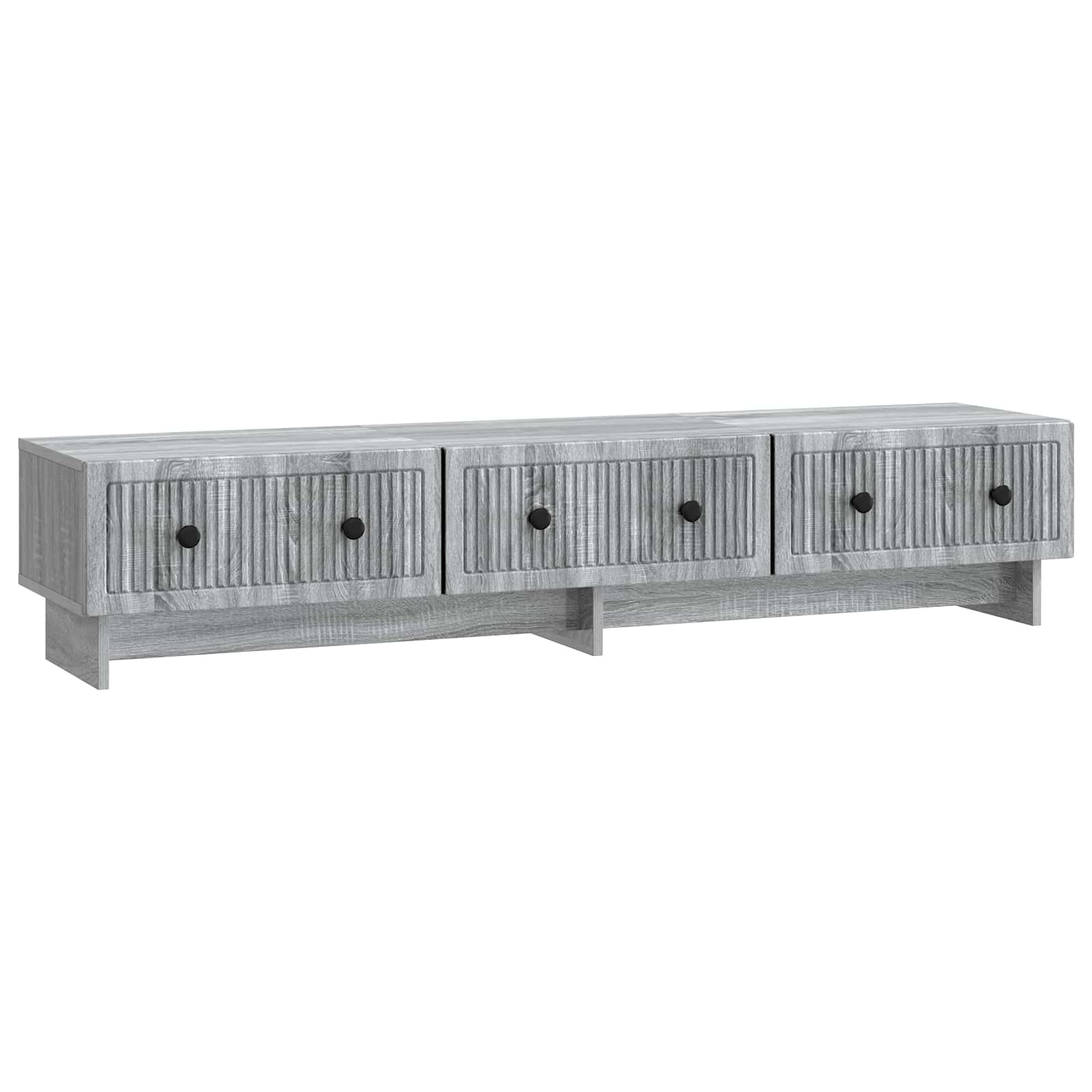 Meuble TV Sonoma gris 147 x 34,5 x 30 cm Bois d'ingénierie - XIOS