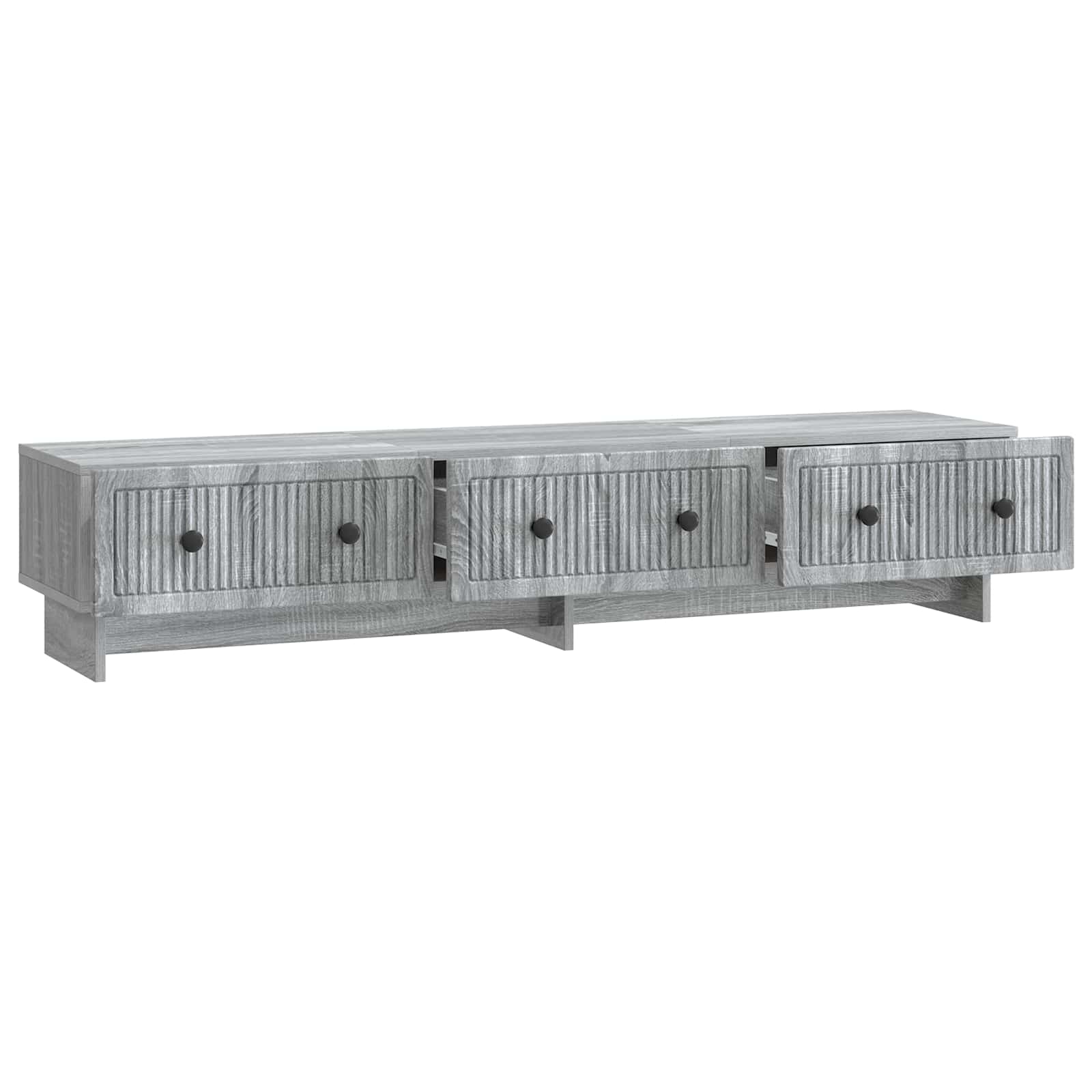 Meuble TV Sonoma gris 147 x 34,5 x 30 cm Bois d'ingénierie - XIOS