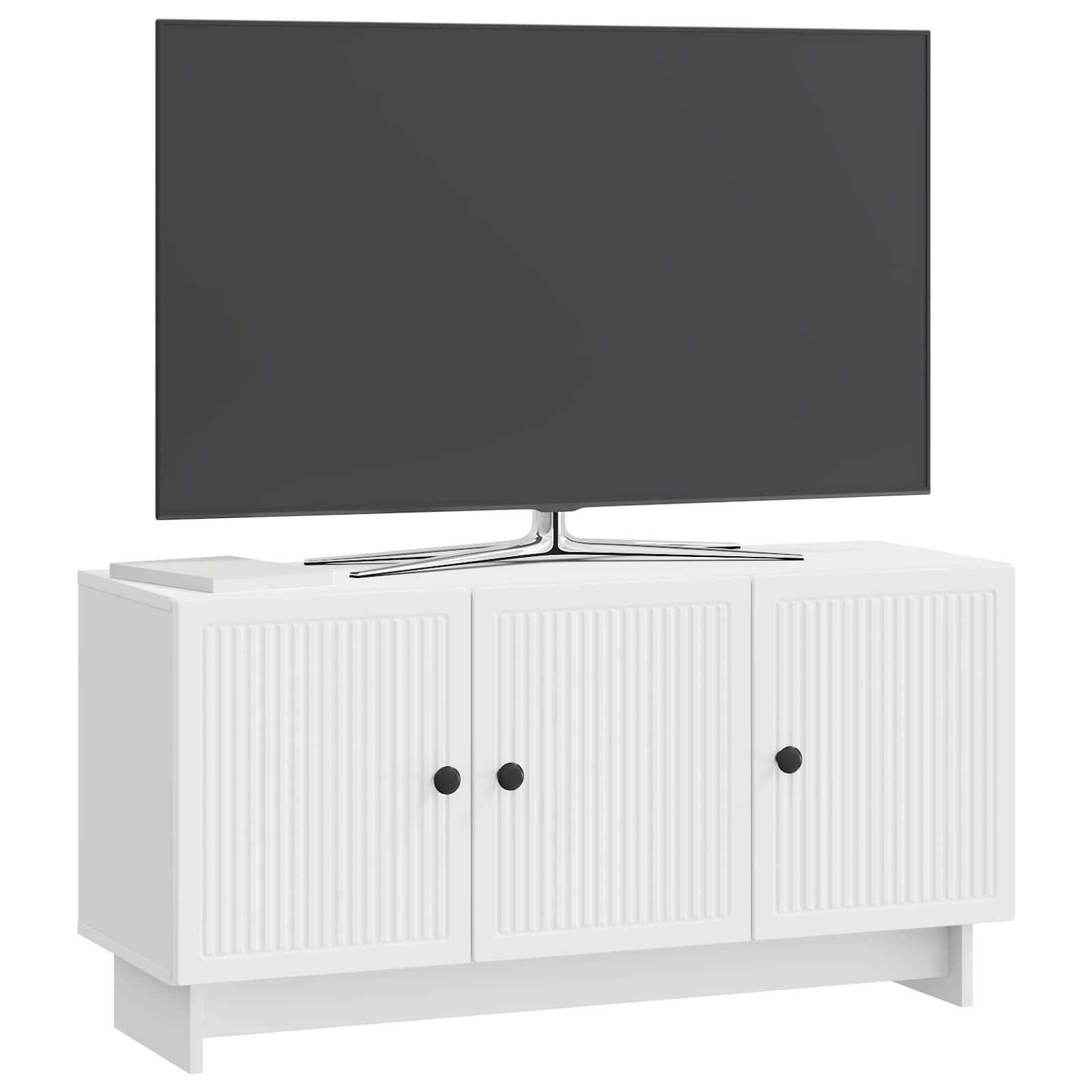 Meuble TV Blanc 99 x 34,5 x 50 cm Bois d'ingénierie - XIOS
