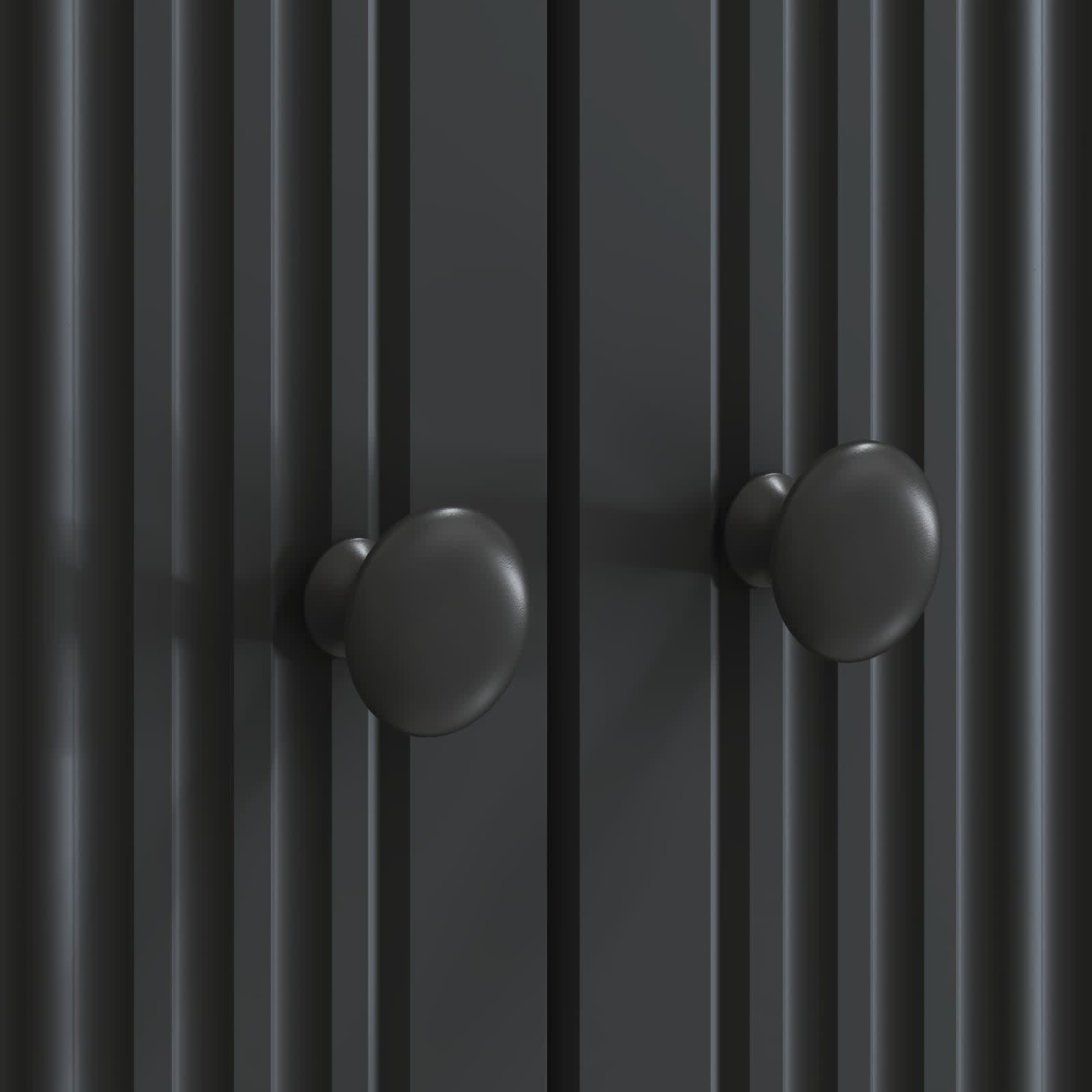 Meuble TV Noir 99 x 34,5 x 50 cm Bois d'ingénierie - XIOS