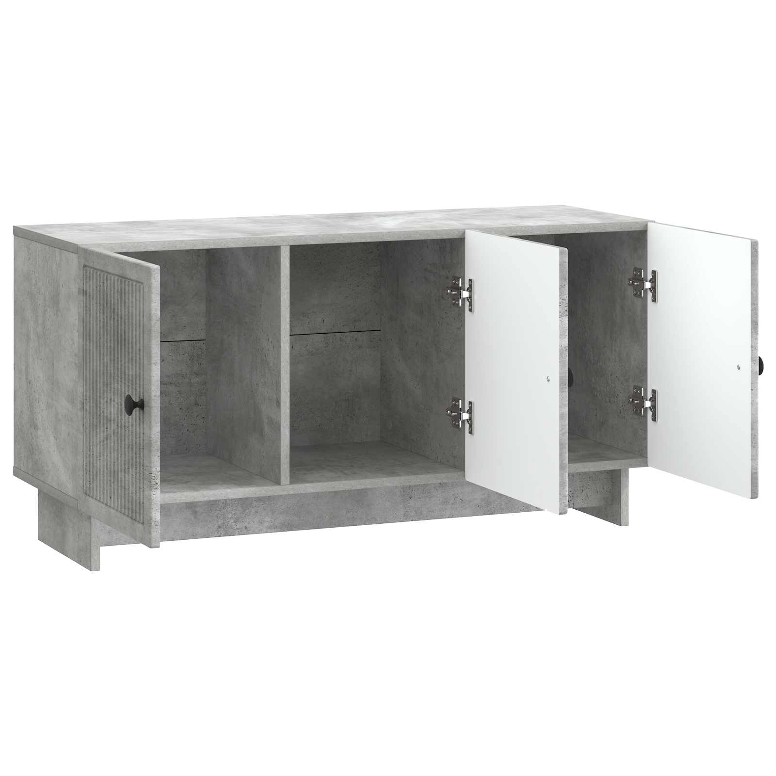 Meuble TV Gris béton 99 x 34,5 x 50 cm Bois d'ingénierie - XIOS