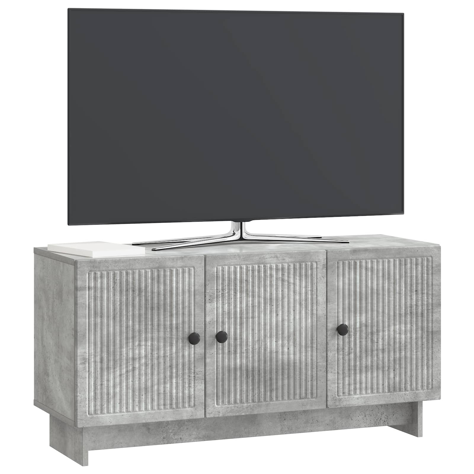 Meuble TV Gris béton 99 x 34,5 x 50 cm Bois d'ingénierie - XIOS