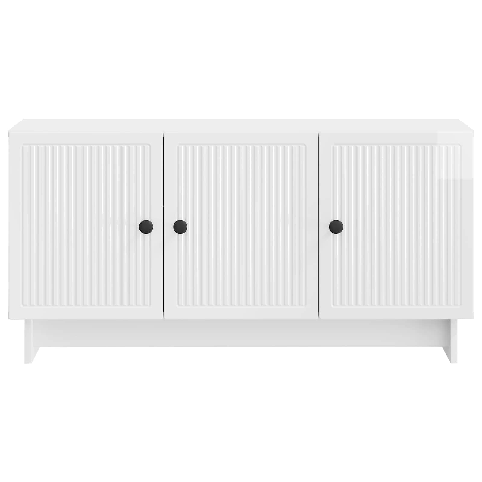 Meuble TV Blanc brillant 99 x 34,5 x 50 cm Bois d'ingénierie - XIOS