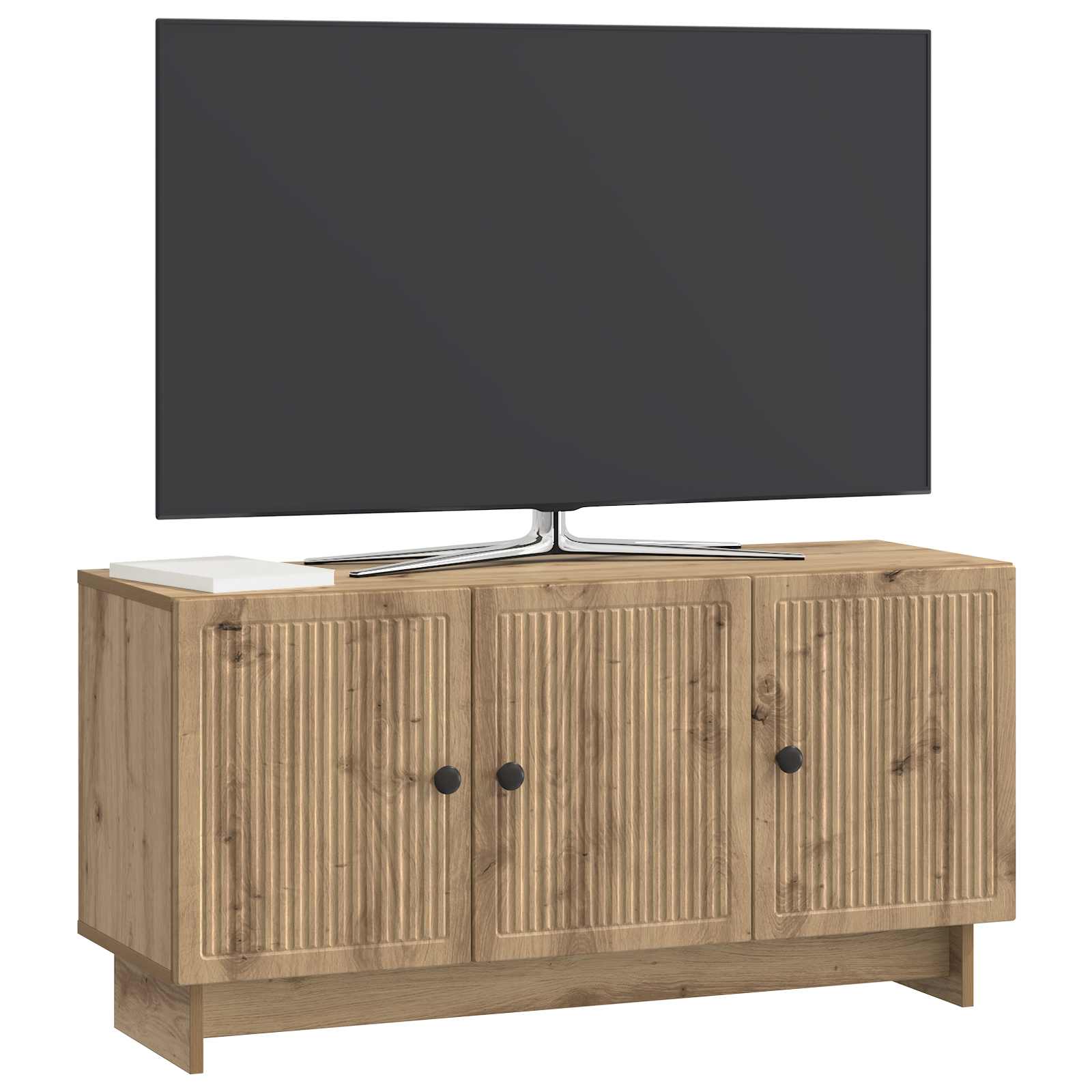 Meuble TV Chêne artisanal 99 x 34,5 x 50 cm Bois d'ingénierie - XIOS