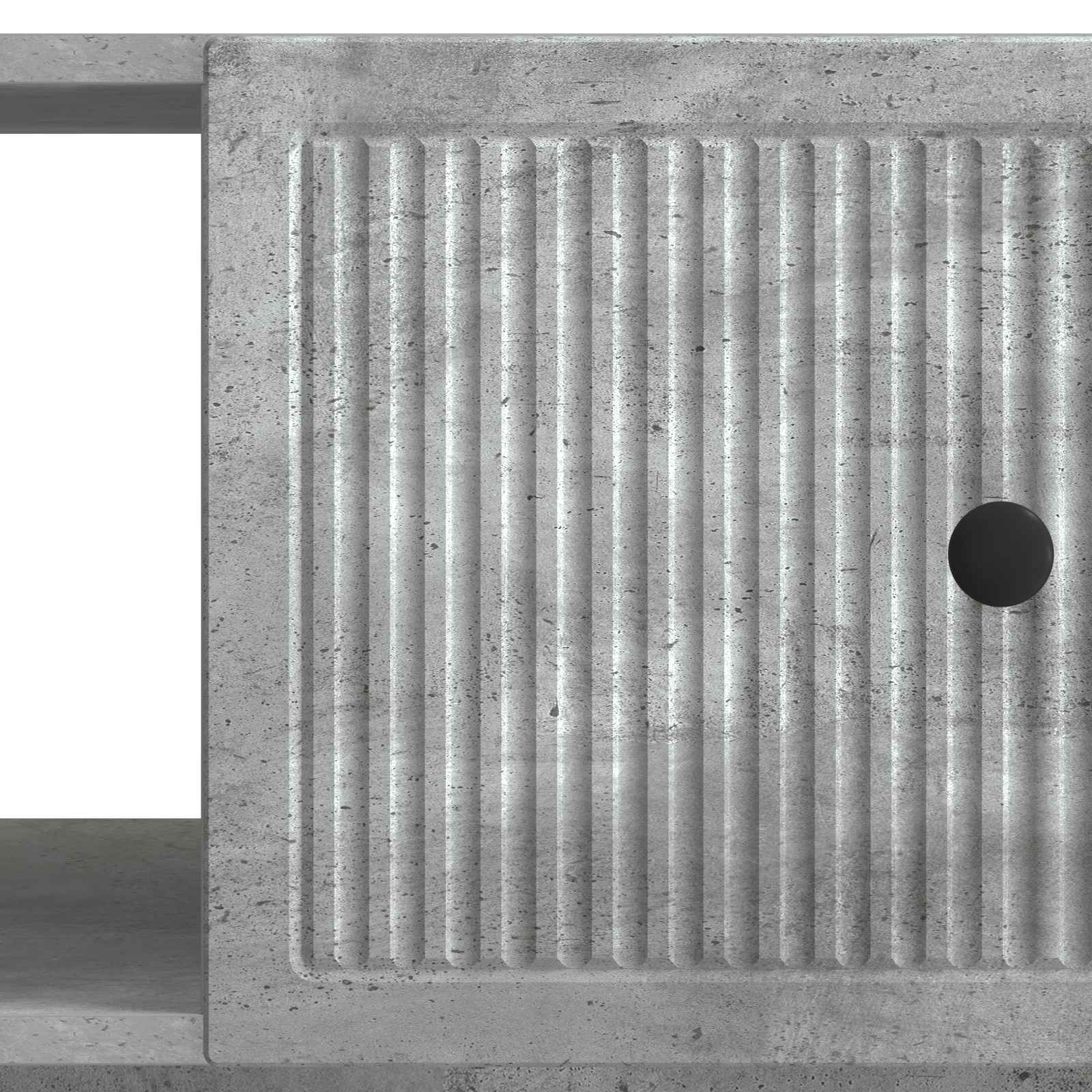 Table basse Gris béton 90 x 50 x 40 cm Bois d'ingénierie - XIOS