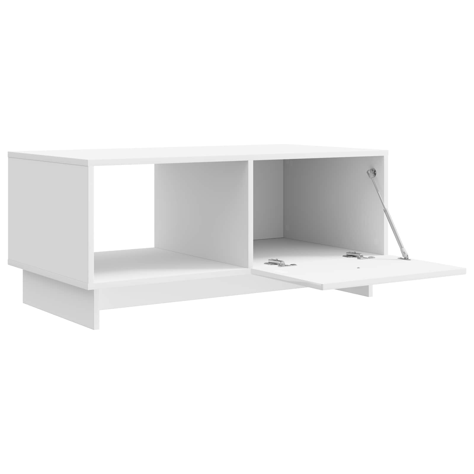 Table basse Blanc brillant 90 x 50 x 40 cm Bois d'ingénierie - XIOS