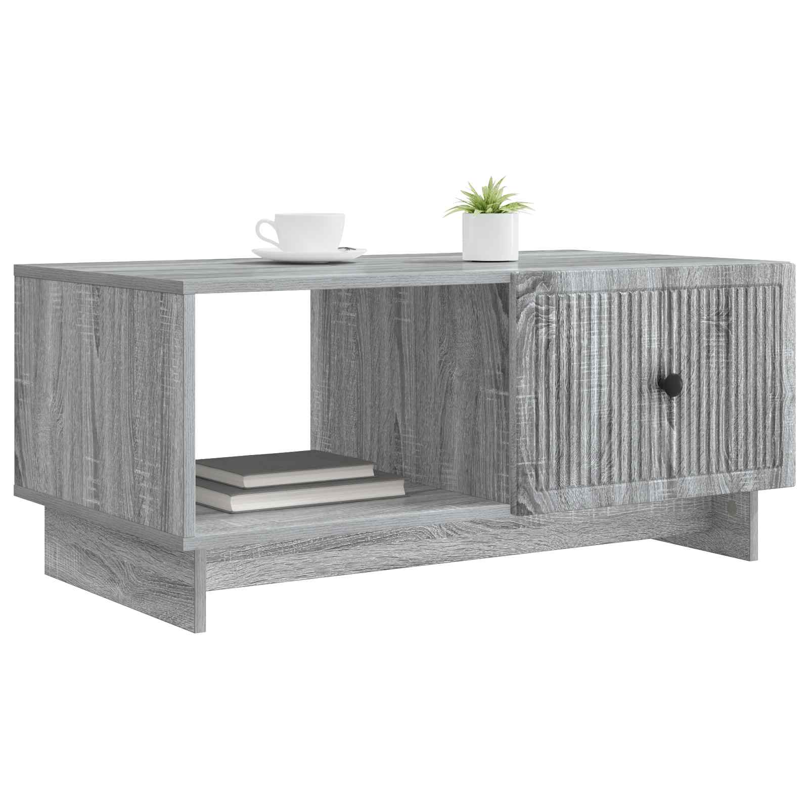 Table basse Sonoma gris 90 x 50 x 40 cm Bois d'ingénierie - XIOS