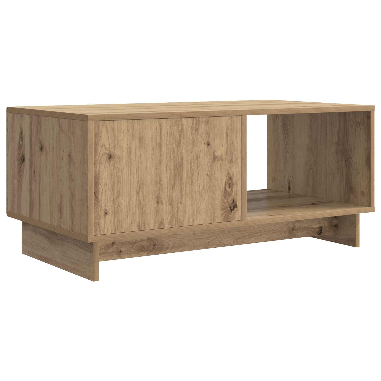 Table basse Chêne artisanal 90 x 50 x 40 cm Bois d'ingénierie - XIOS