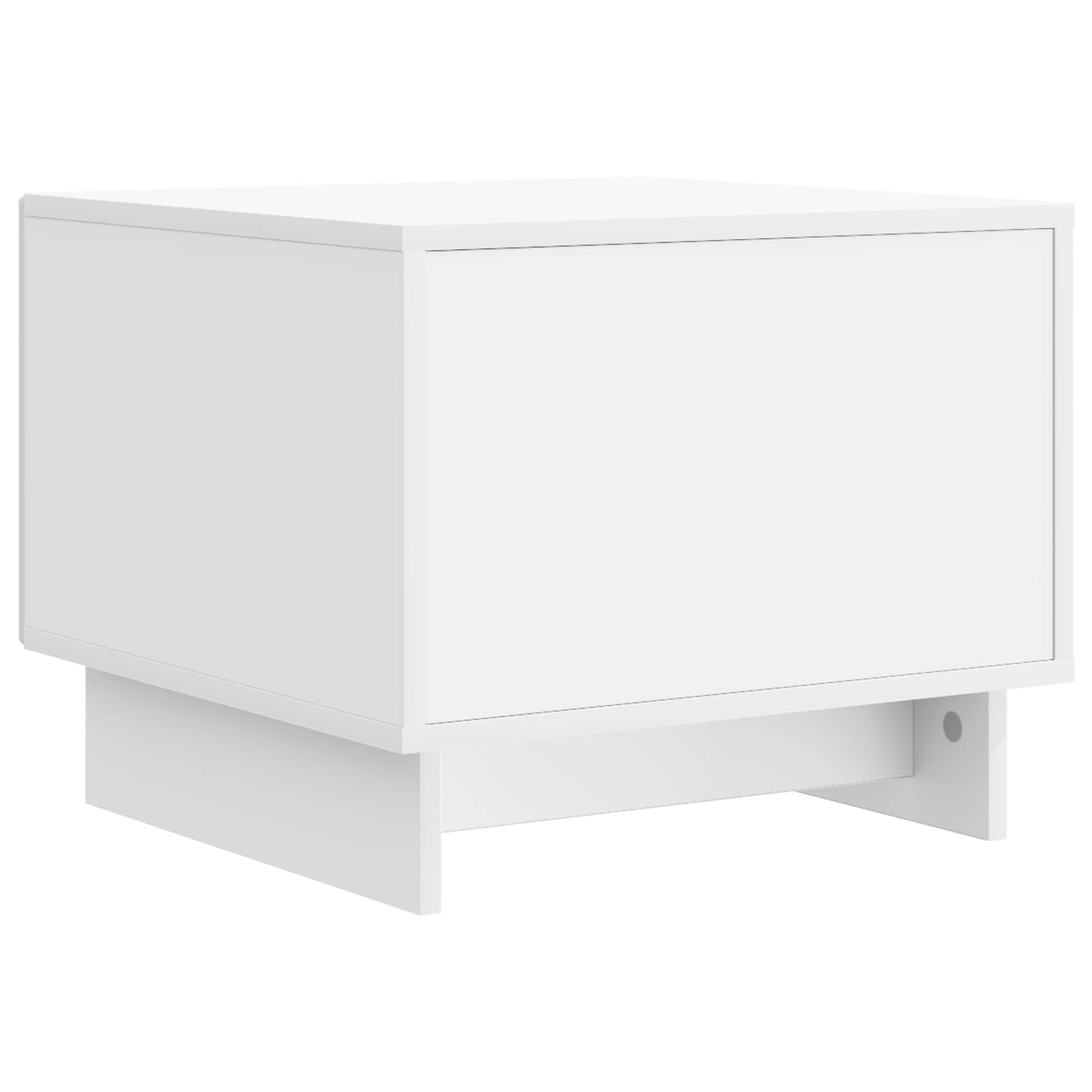 Table basse avec tiroir Blanc 49 x 50 x 40 cm Bois d'ingénierie - XIOS
