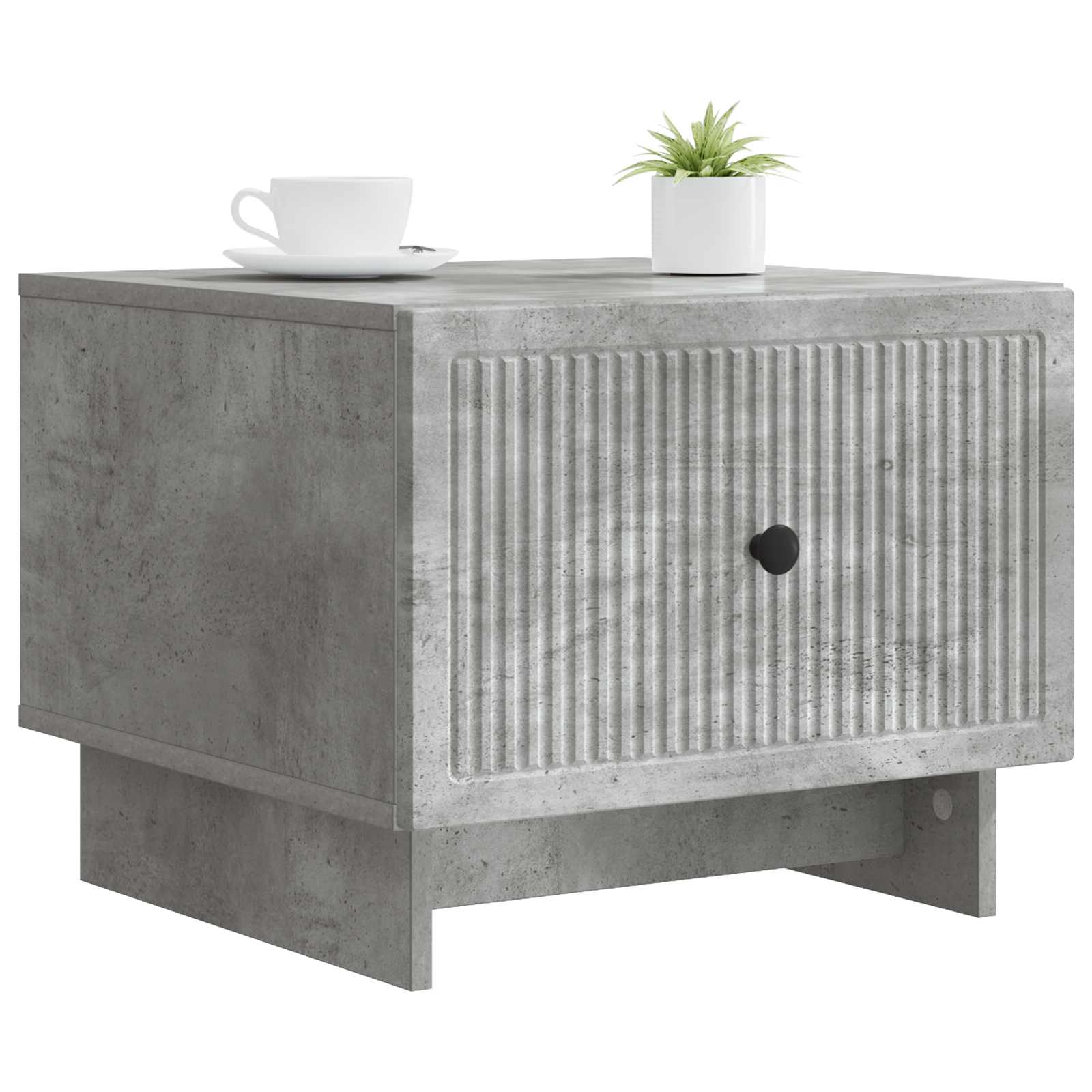 Table basse Gris béton 49 x 50 x 40 cm Bois d'ingénierie - XIOS