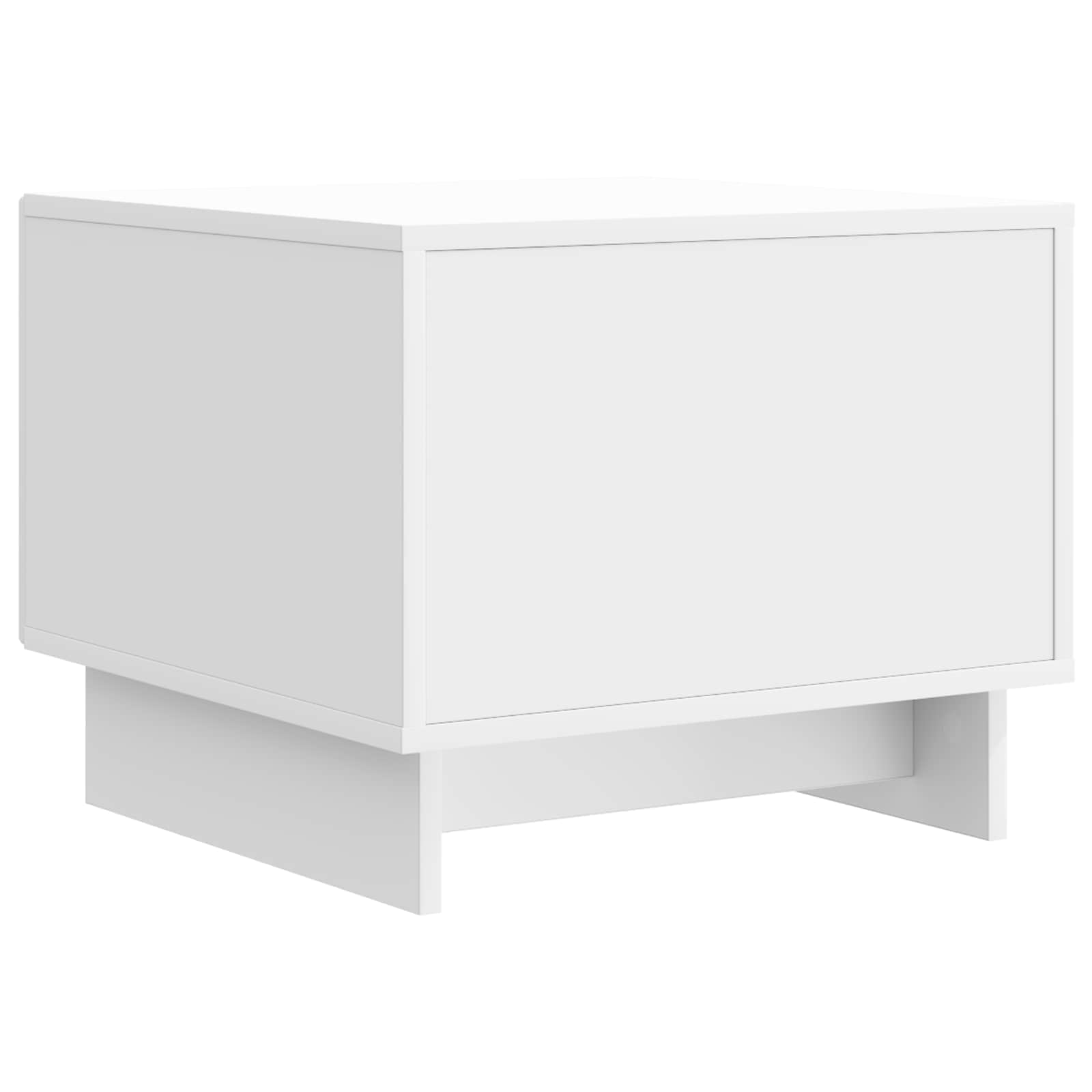 Table basse Blanc brillant 49 x 50 x 40 cm Bois d'ingénierie - XIOS