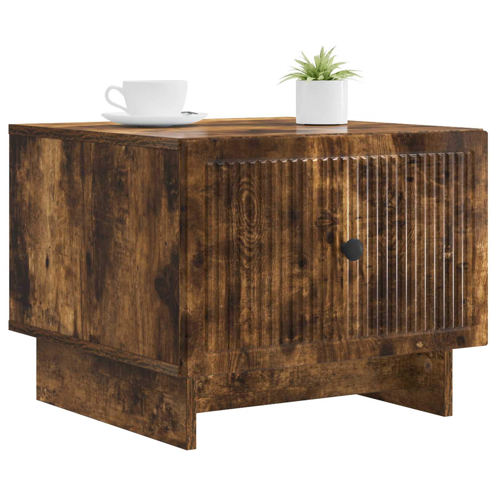 Table basse Chêne fumé 49 x 50 x 40 cm Bois d'ingénierie - XIOS